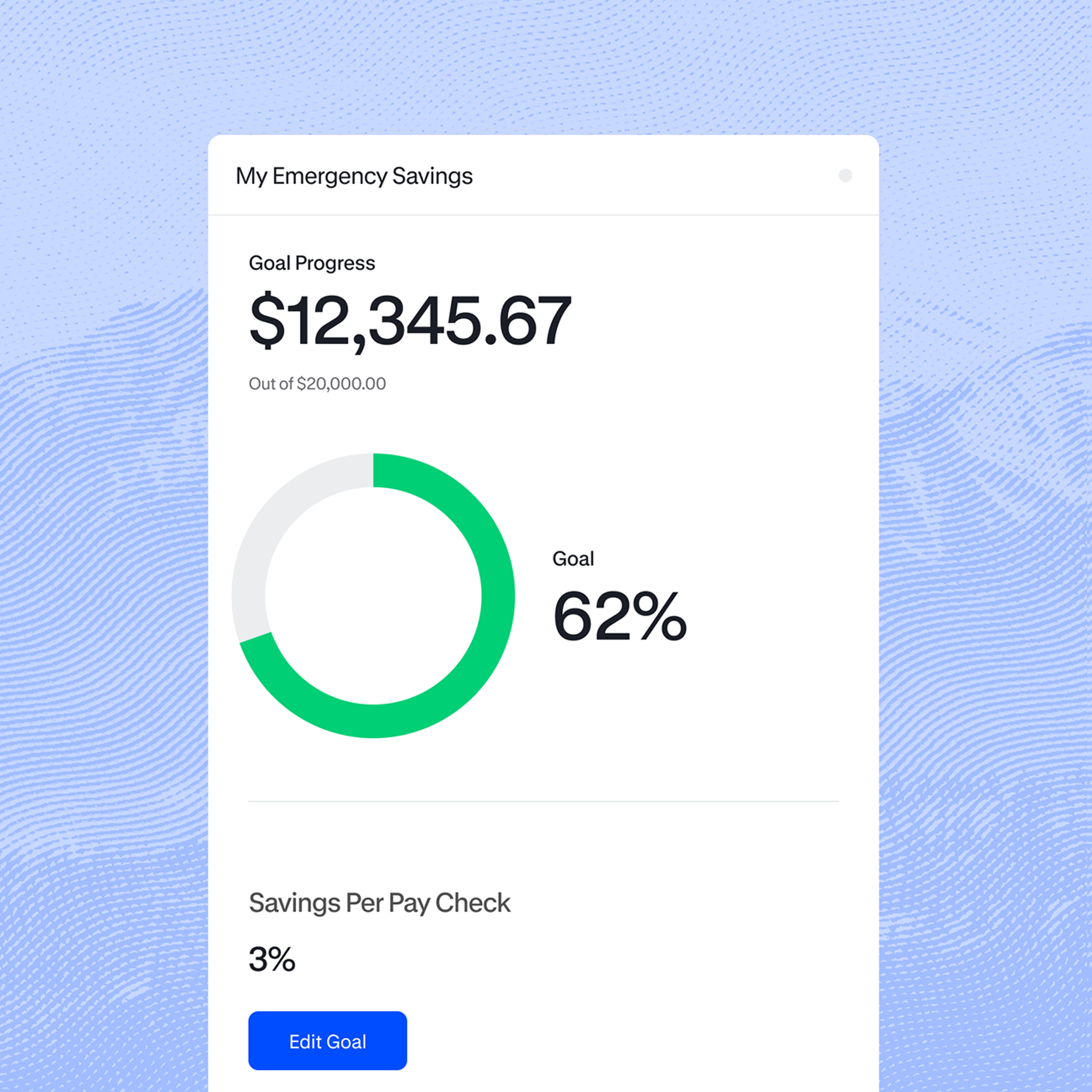 savings progress