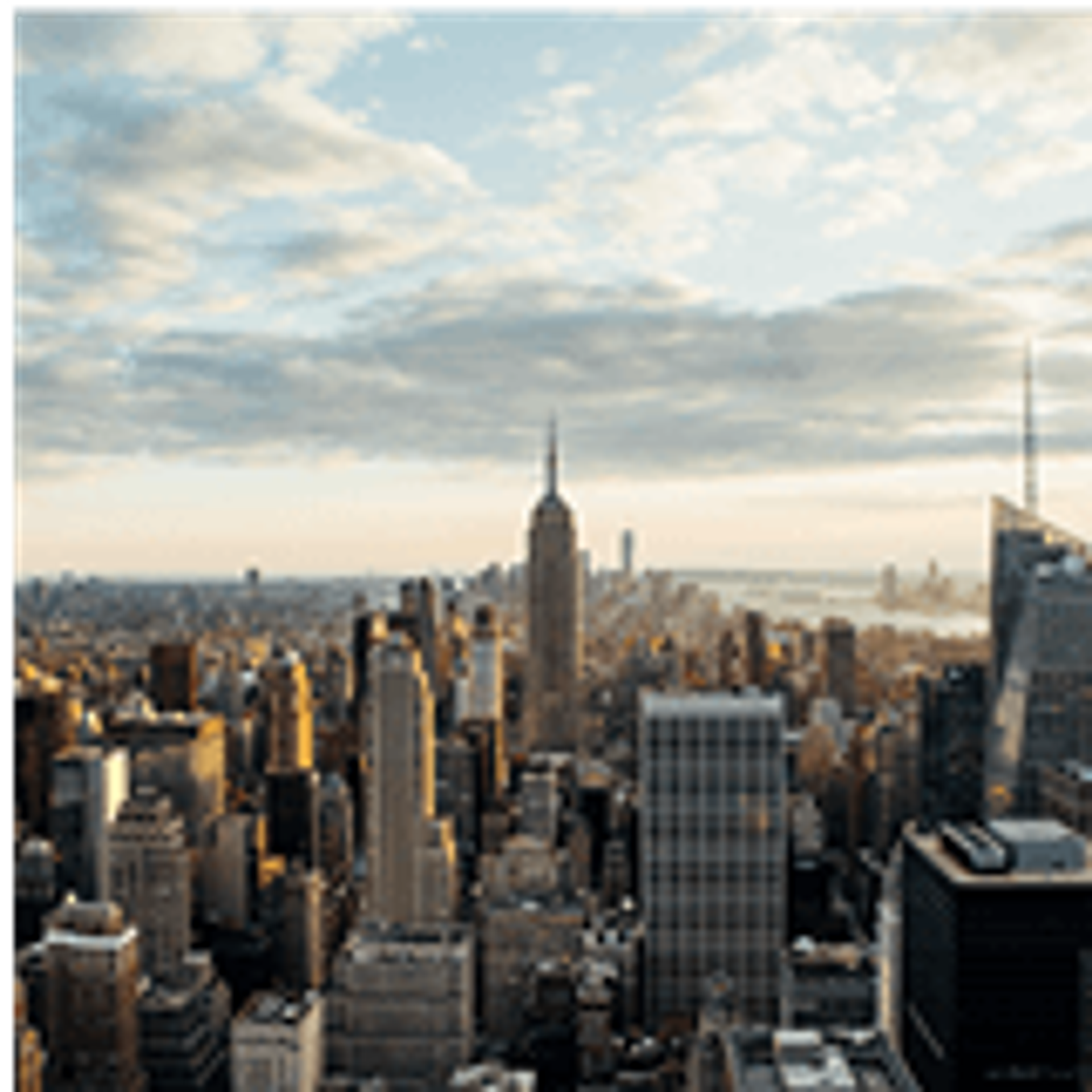 New York City's Midtown View from a Downtown skyscraper 