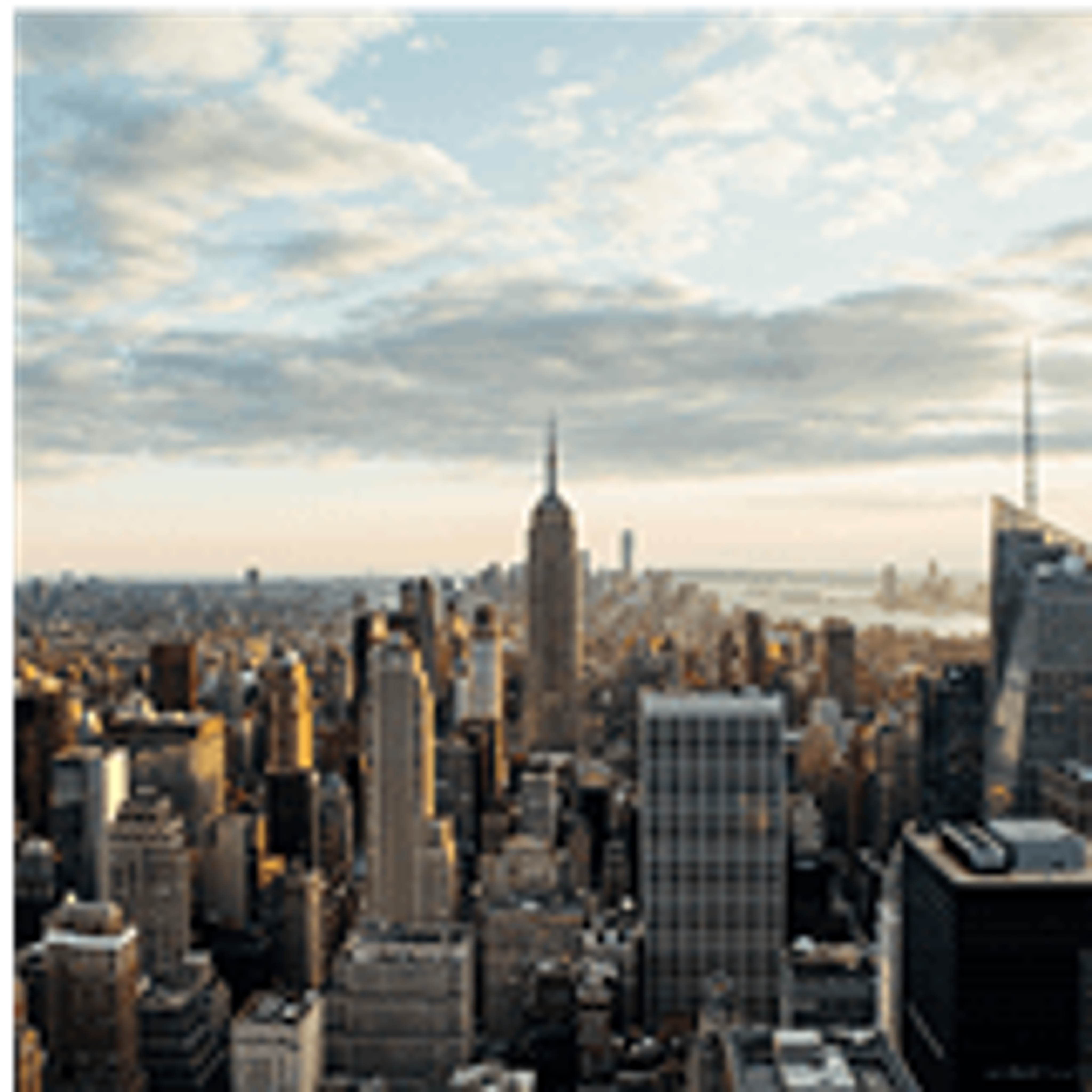 New York City's Midtown View from a Downtown skyscraper 