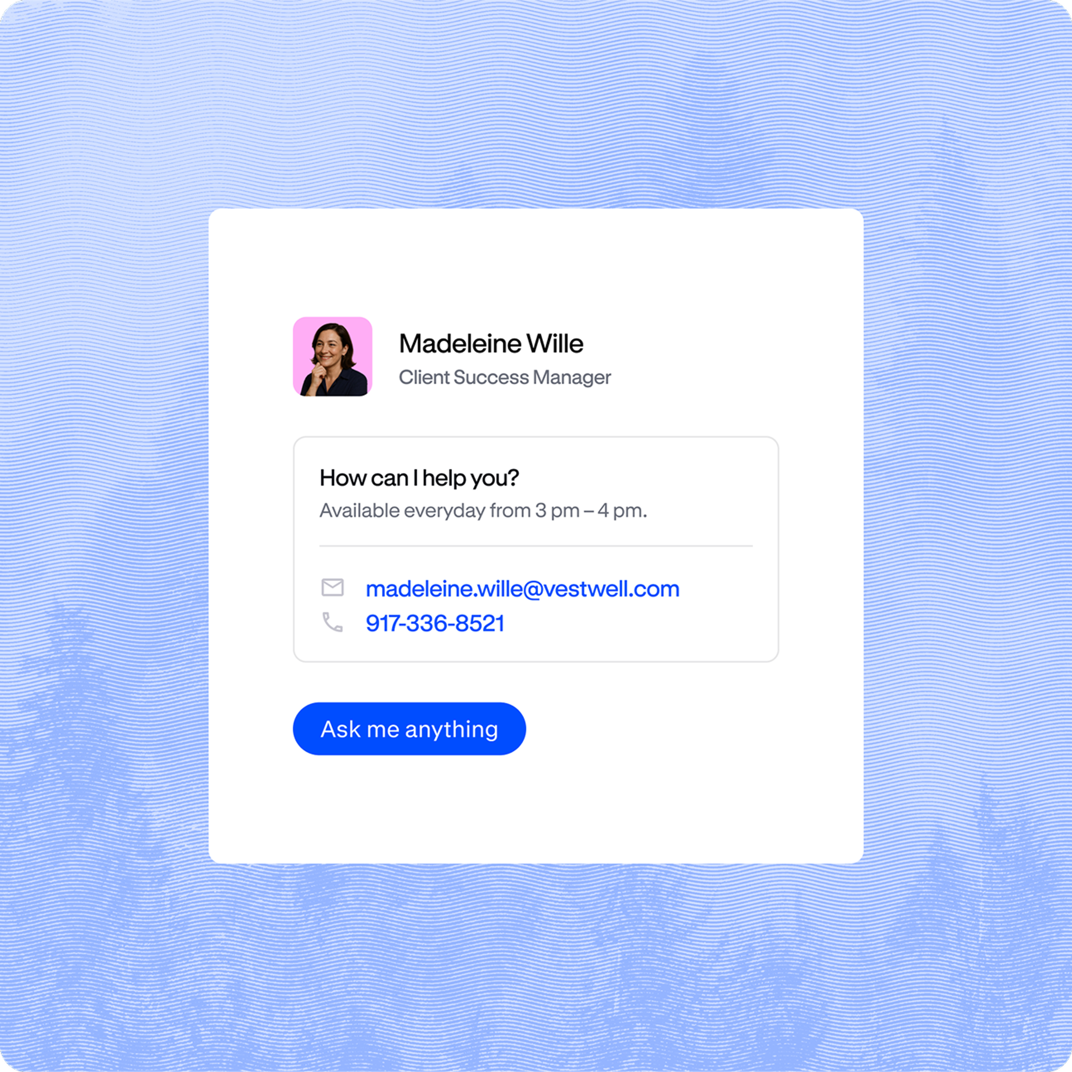 ask me anything popup support