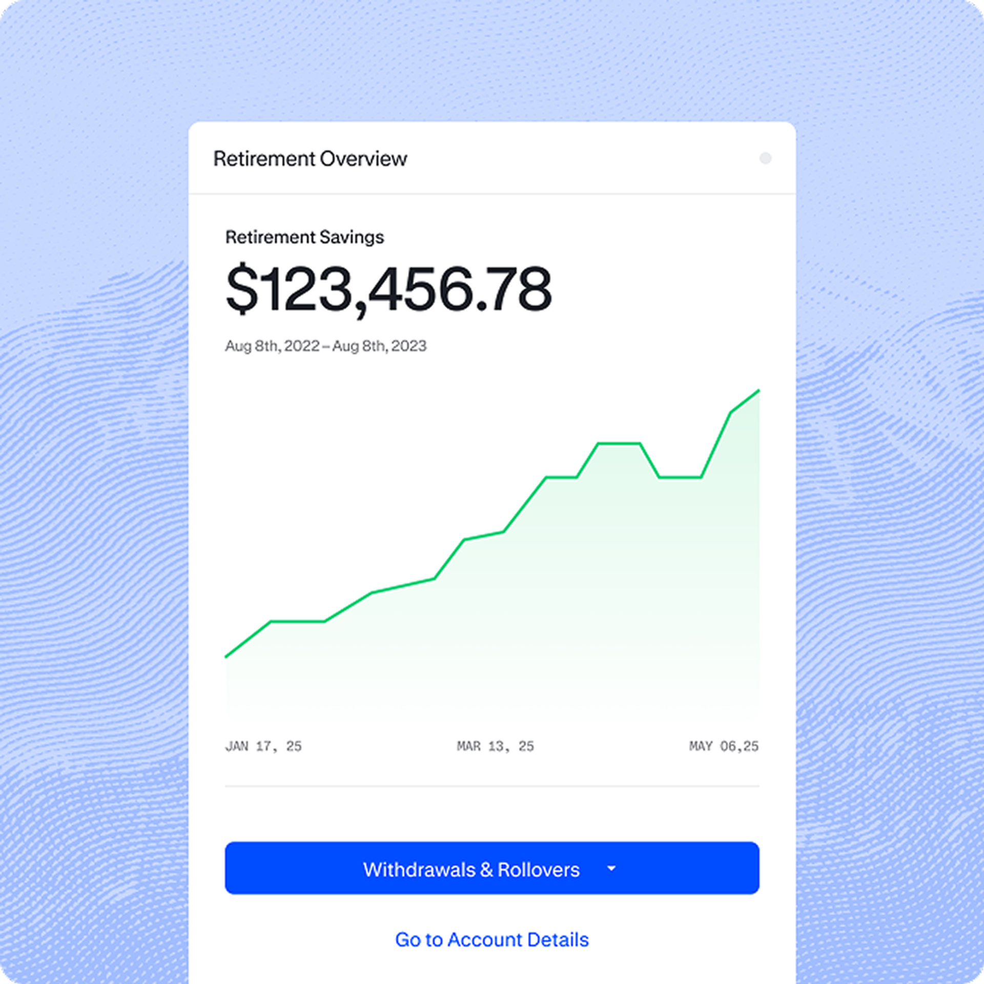 balance graph with bar going up