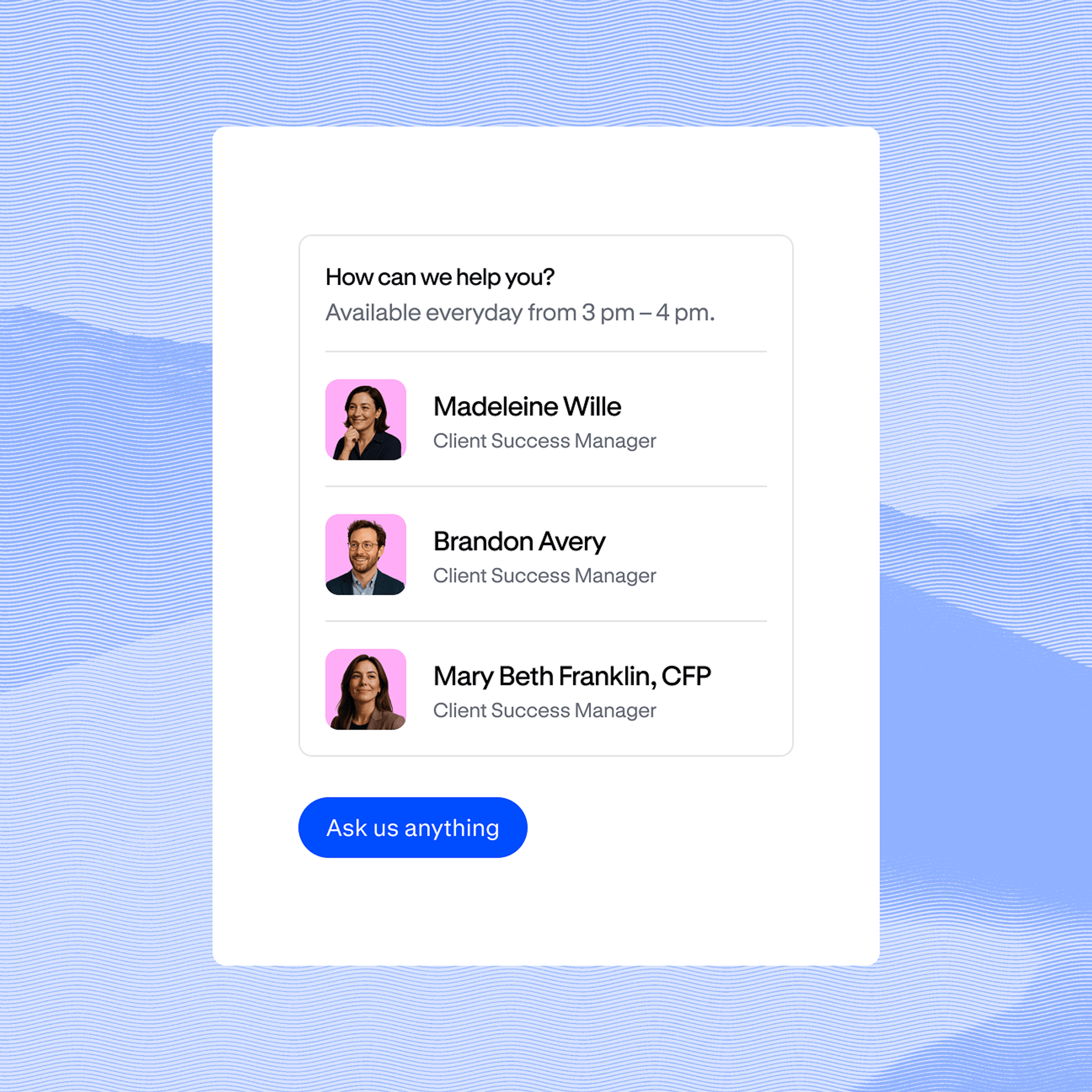 Dedicated Government Services Team