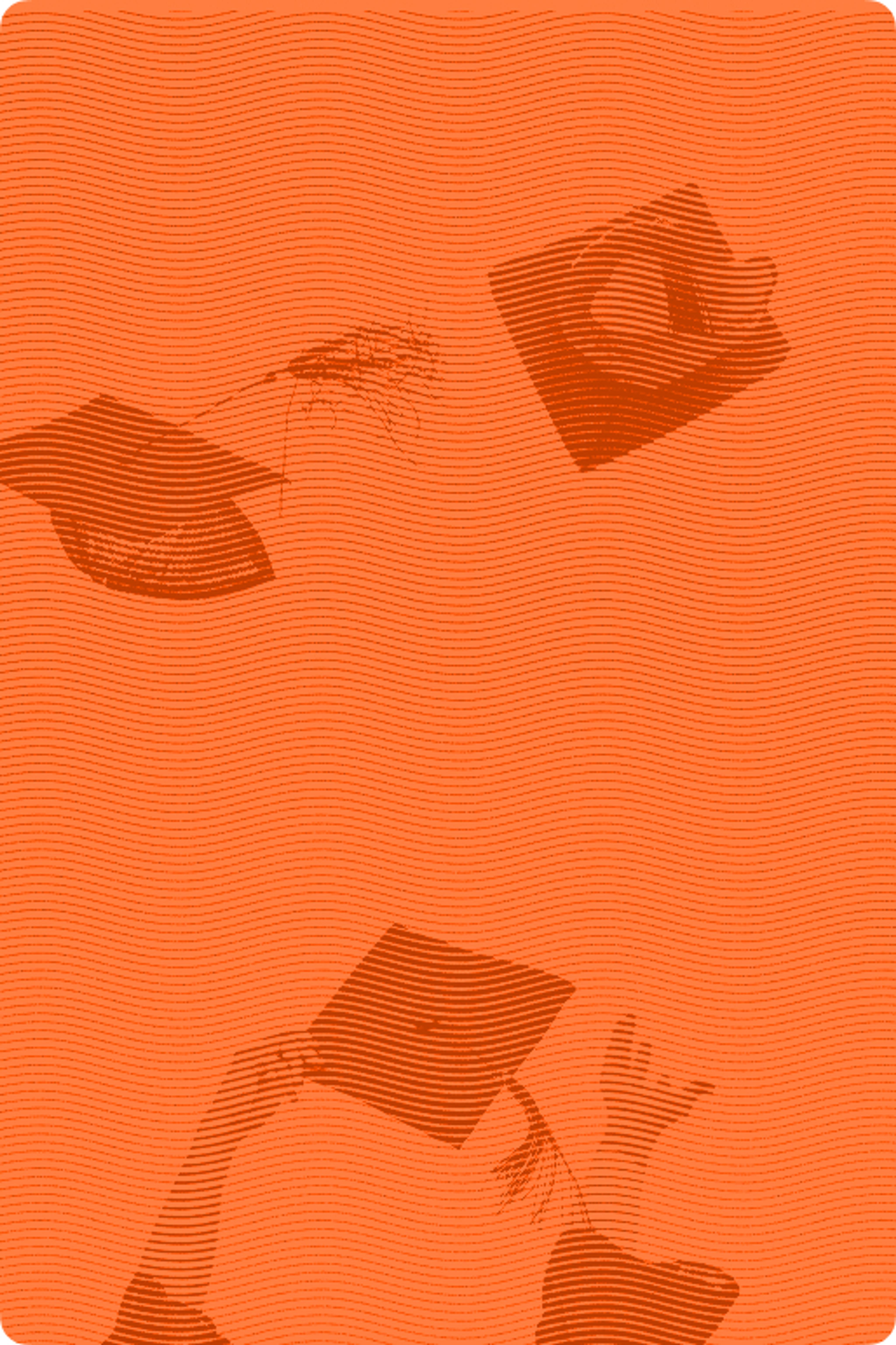 Image of graduation caps thrown in air with a red wavy outline overlay.