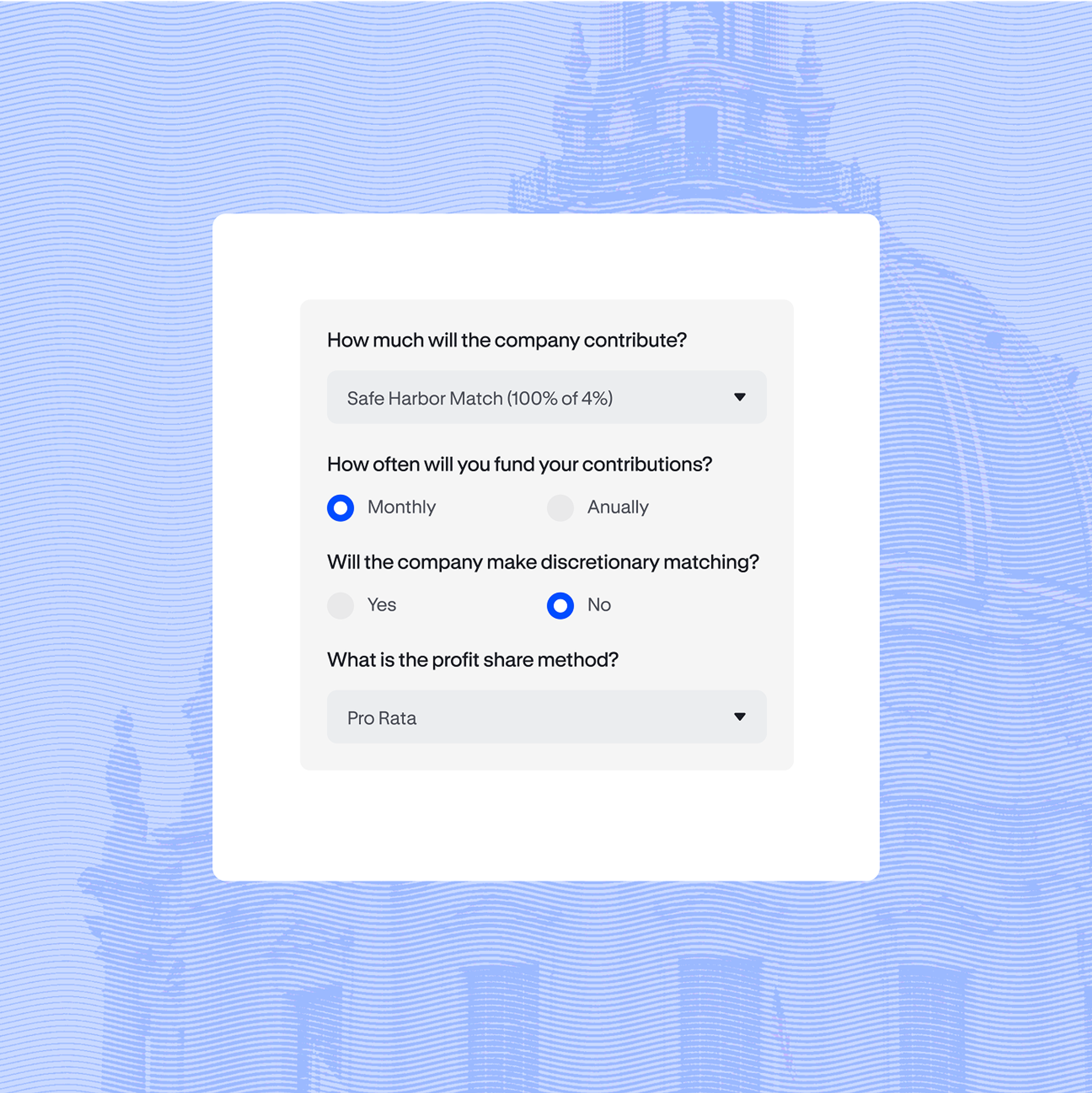 Streamlined match options