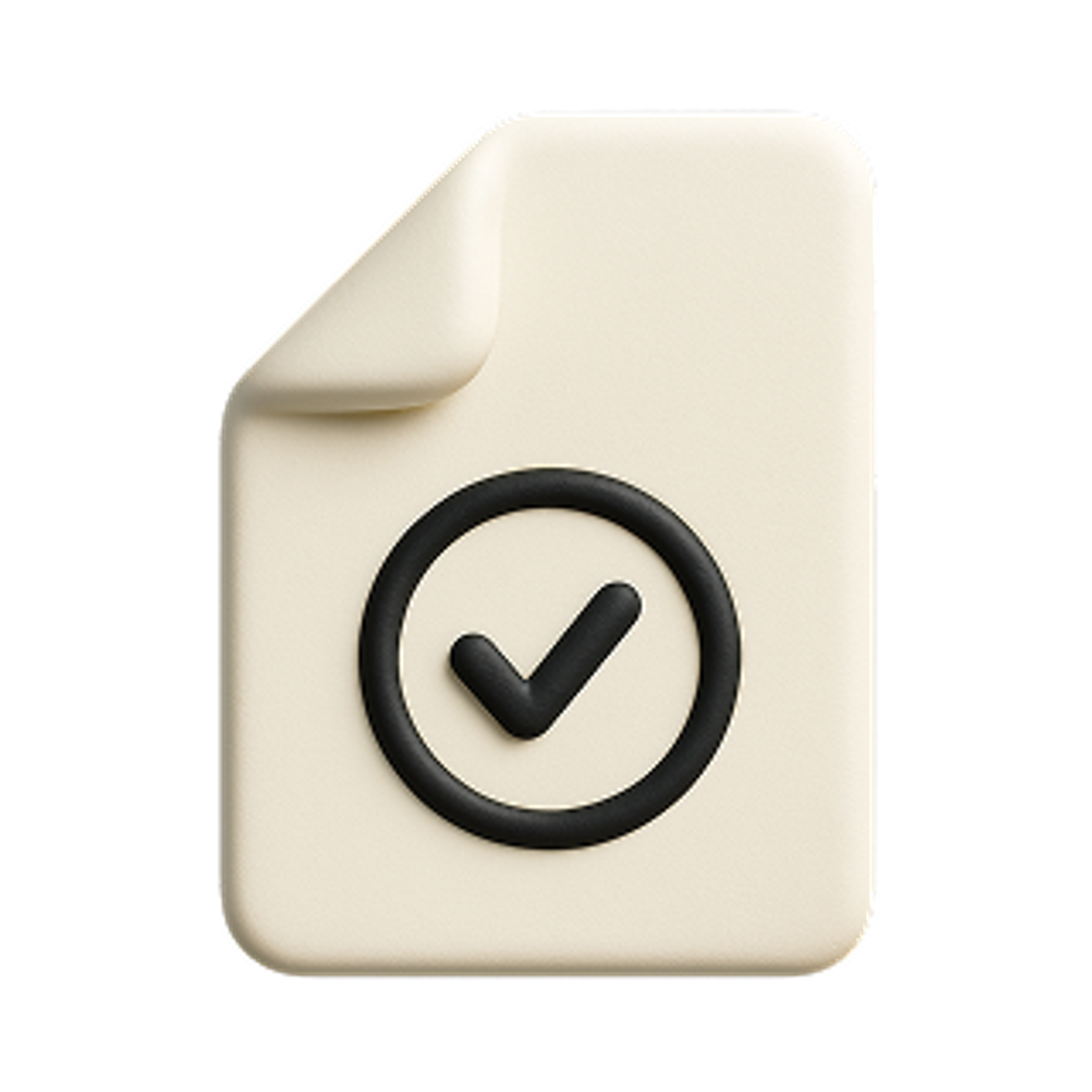 Tuition Reimbursement icon (paper with check icon)