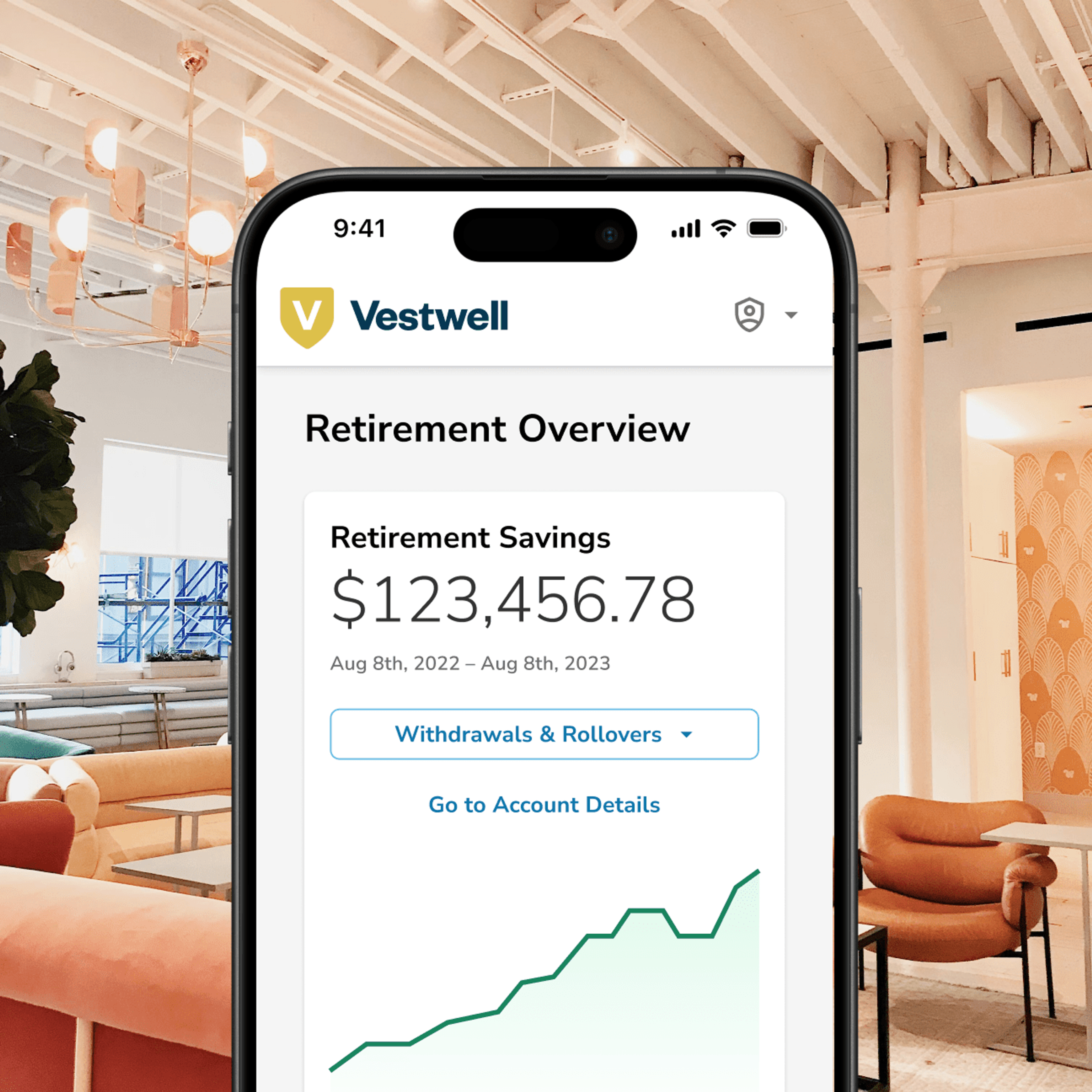 Mobile Comp of mobile Vestwell Platform