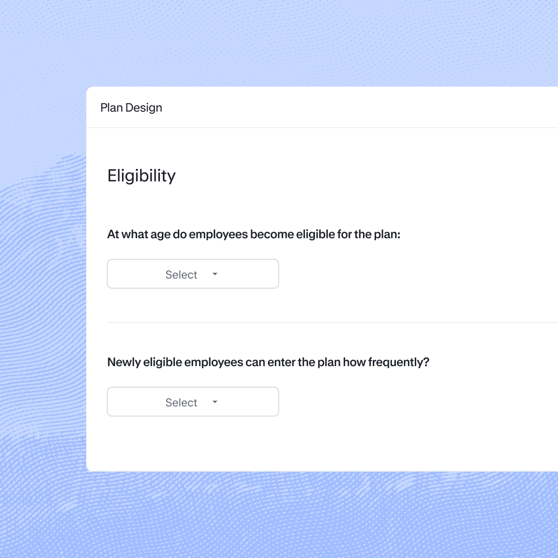 plan eligibility