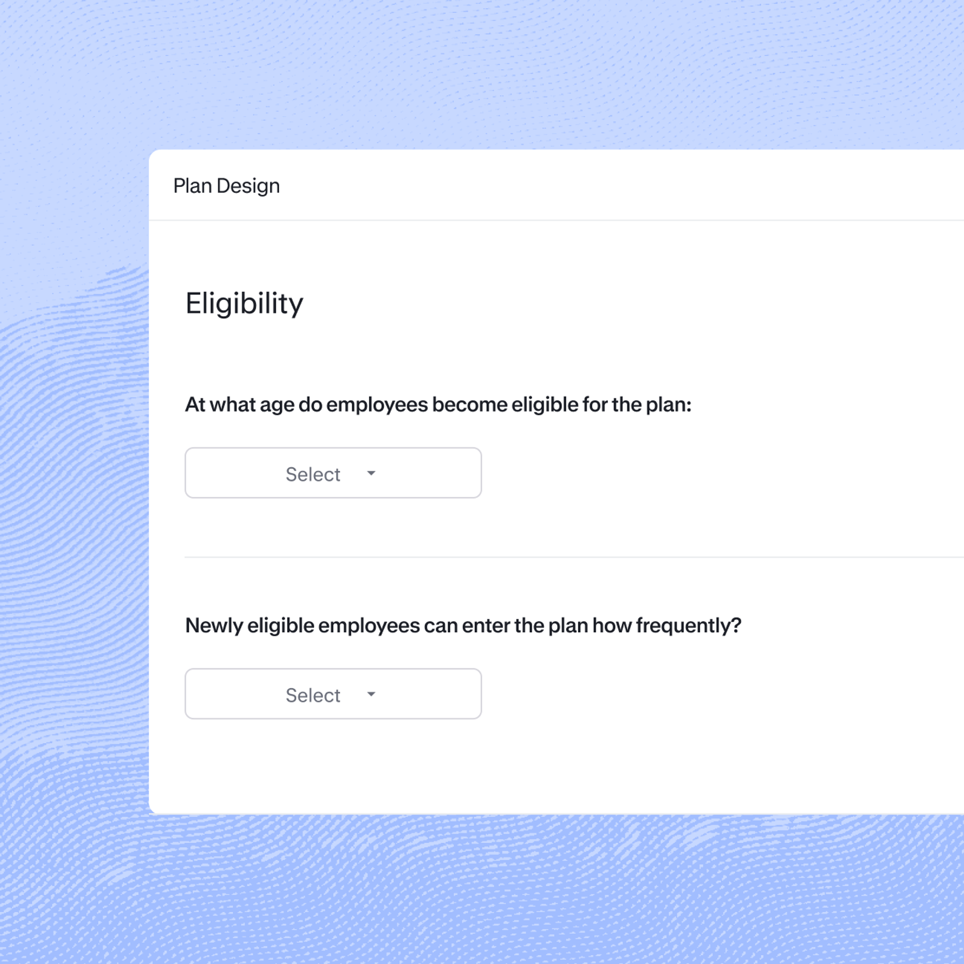plan eligibility