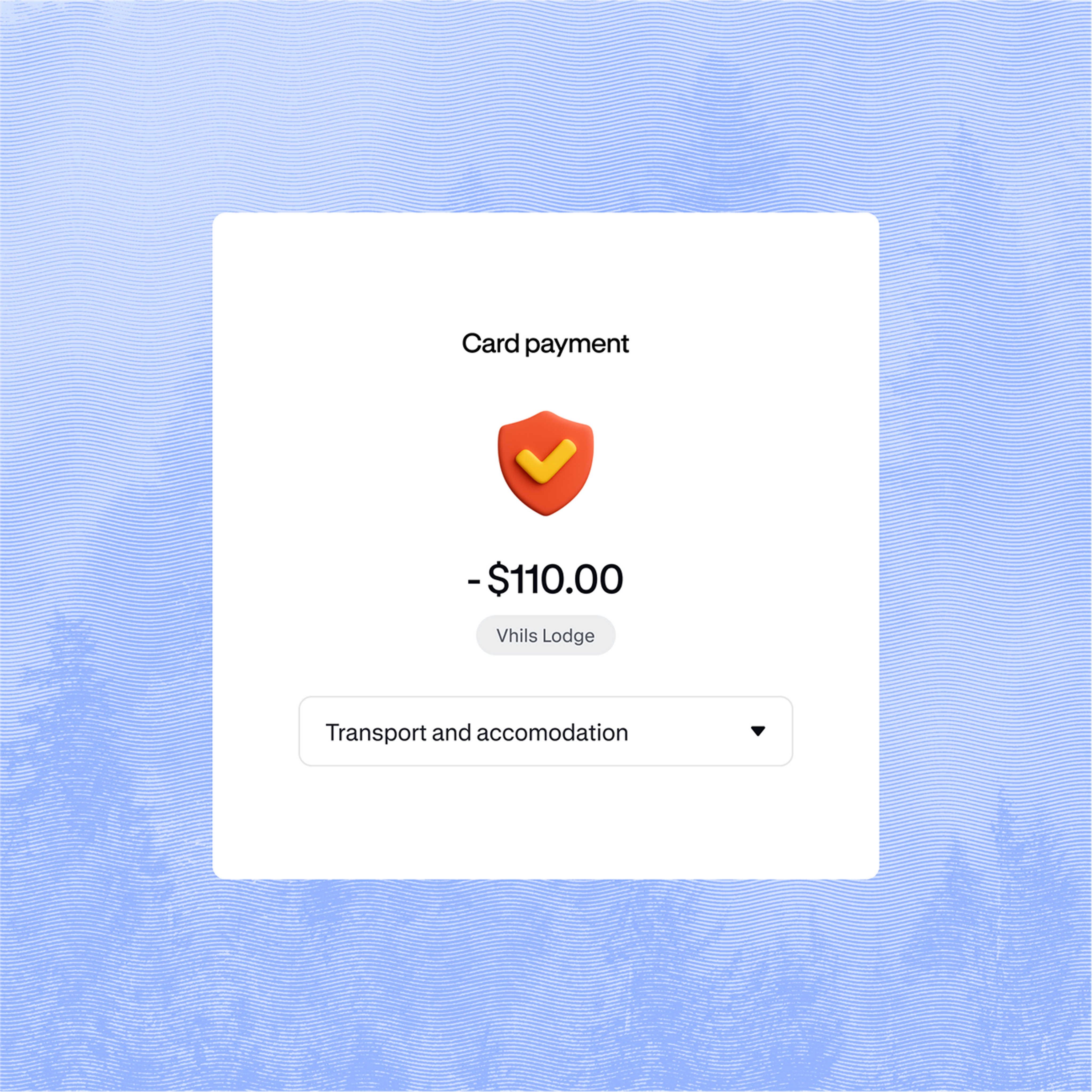 Card Payment shown in-platform
