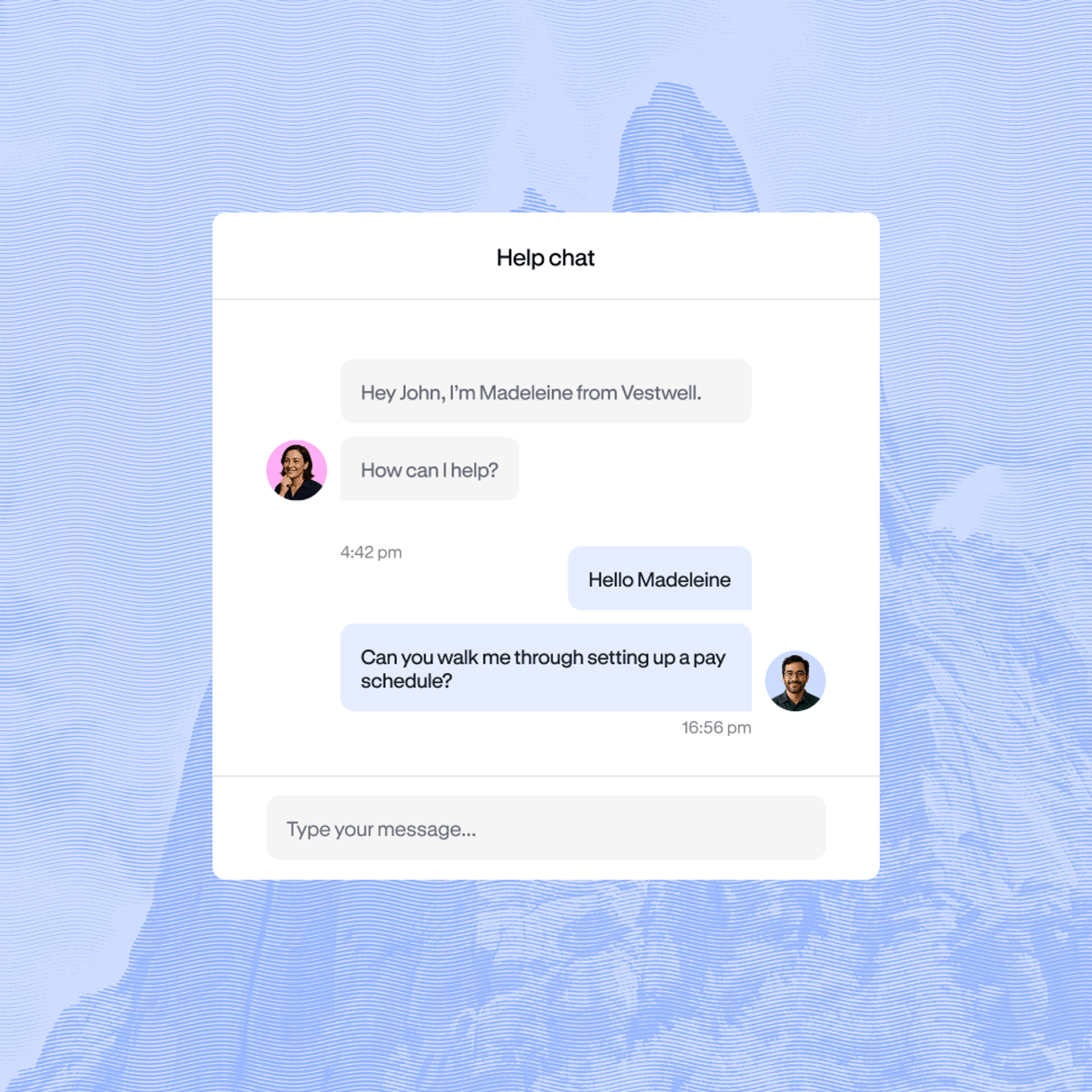 Personalized support