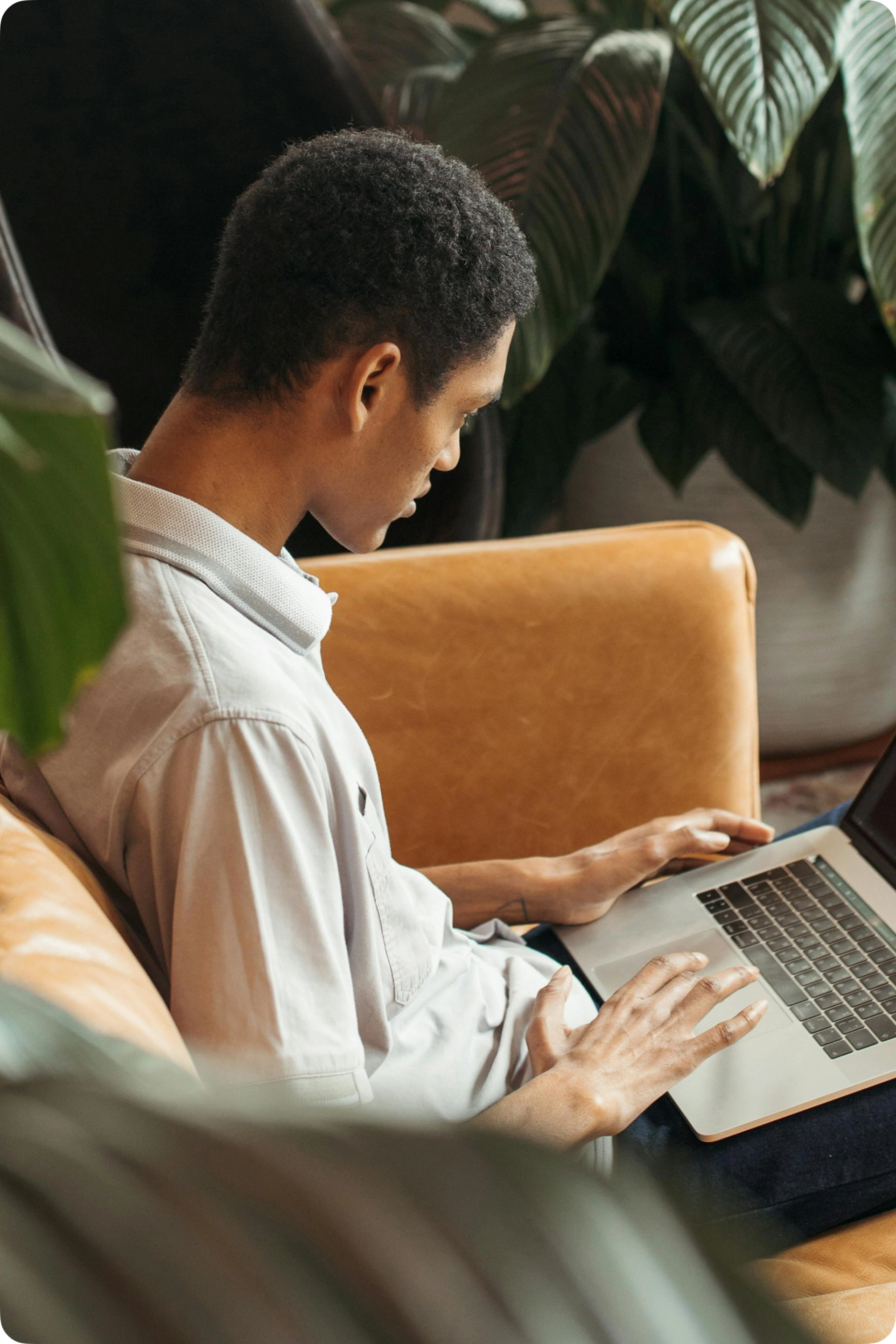 man on laptop