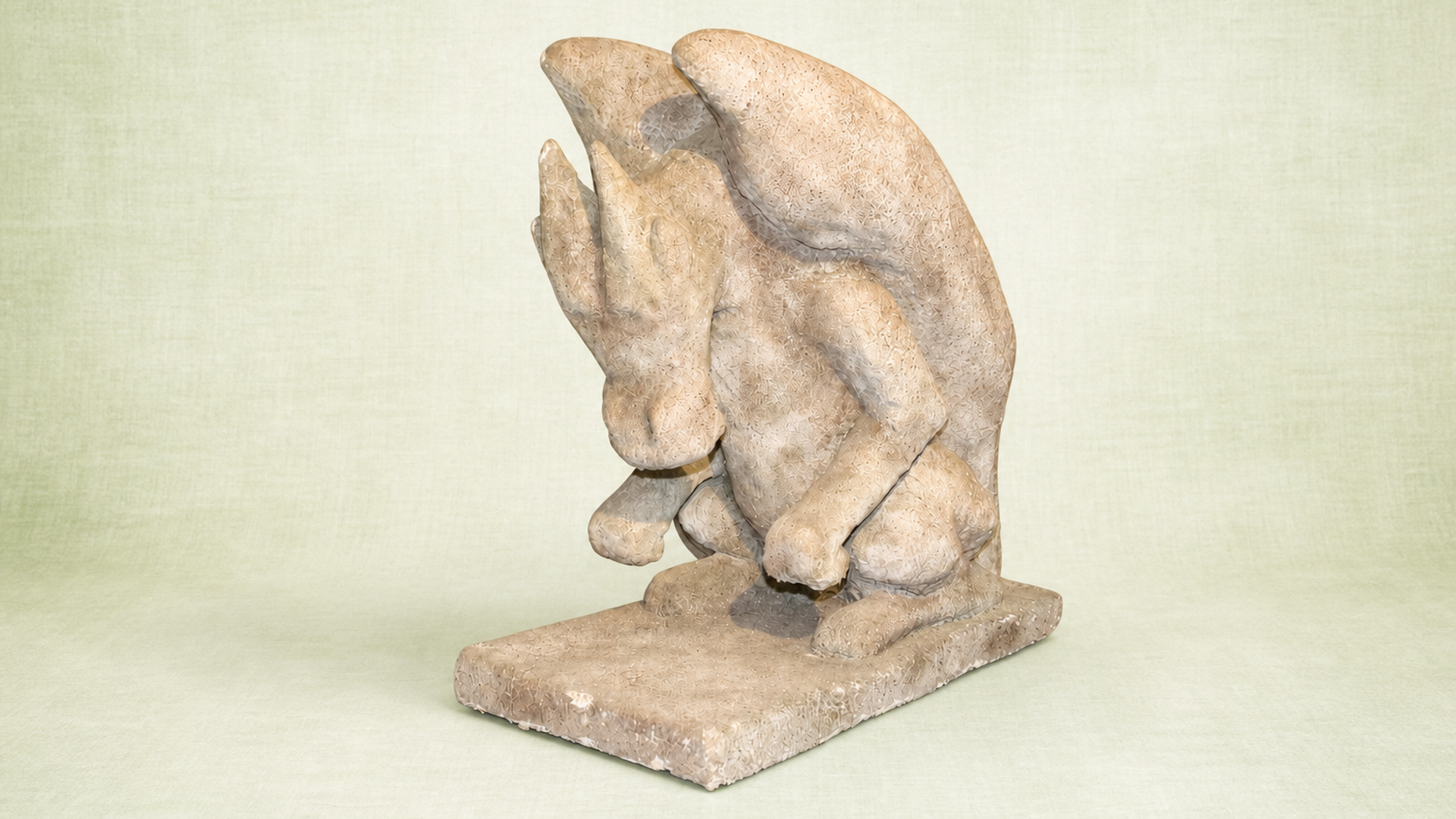 Stone-Effect Crouching Gargoyle