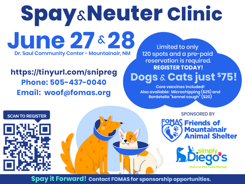 Featured image of Mountainair Spay/Neuter Clinic