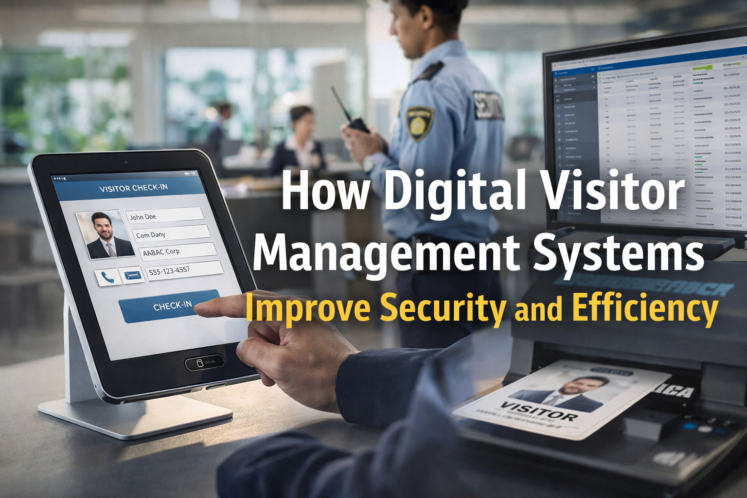How Digital Visitor Management Systems Improve Security and Efficiency