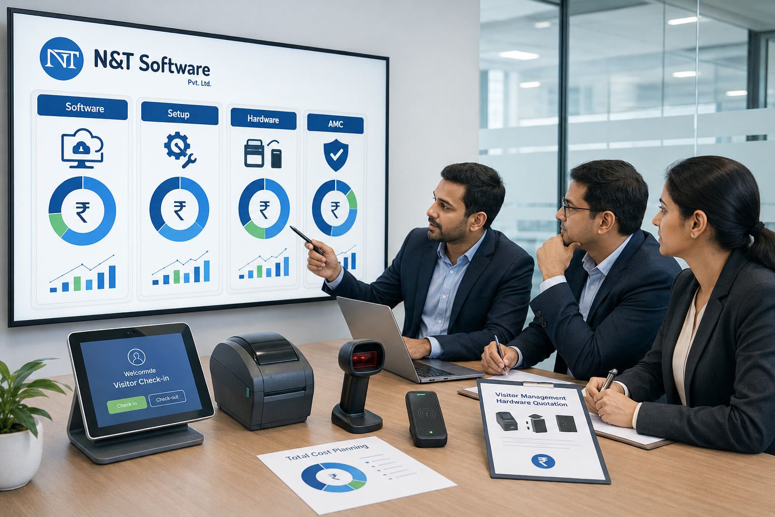 Visitor Management System Cost in 2026: Pricing, Setup, Hardware & AMC Guide