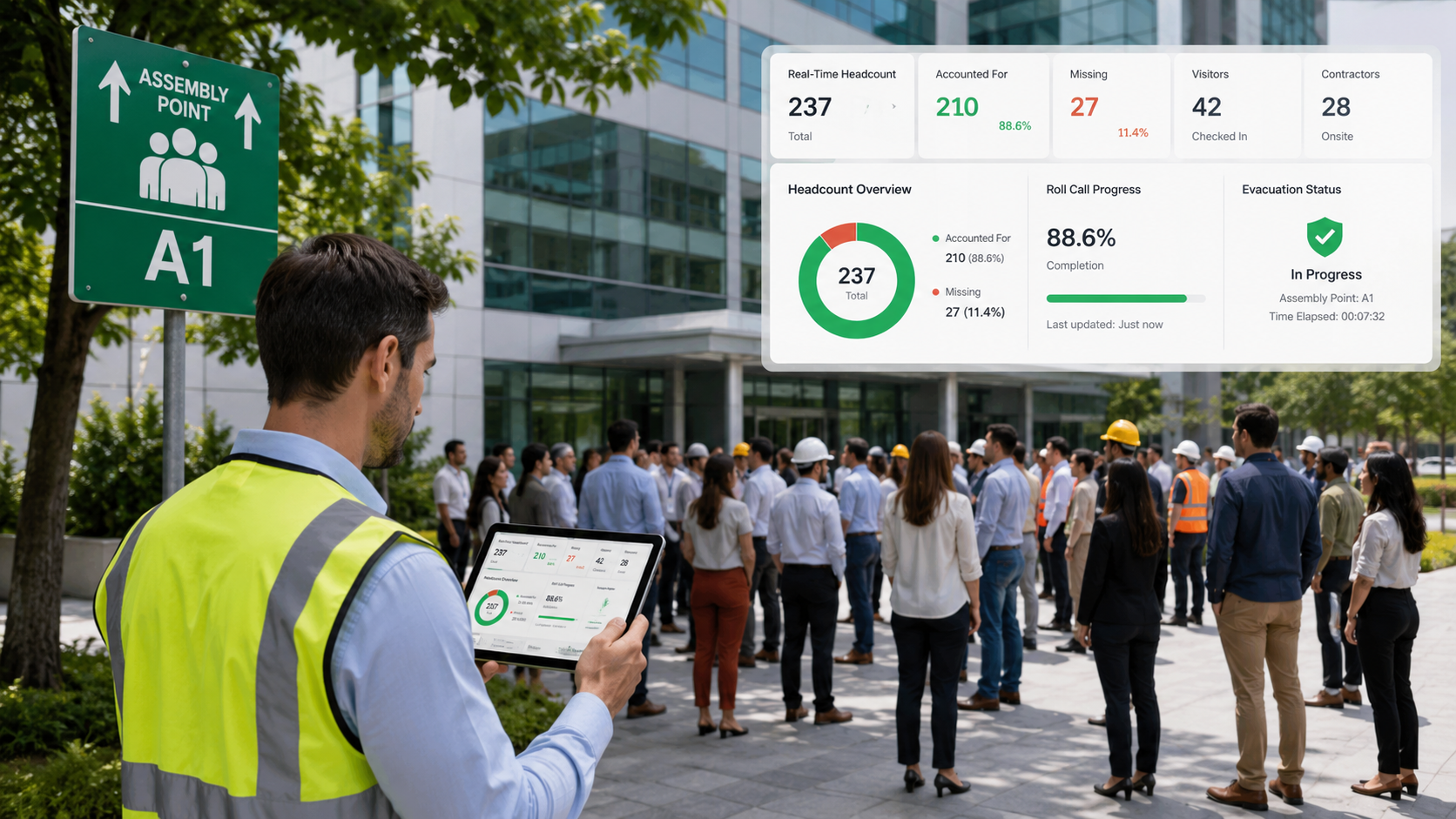 Visitor Evacuation Management System: Digital Muster, Emergency Roll Call & Real-Time Headcount Guide 2026