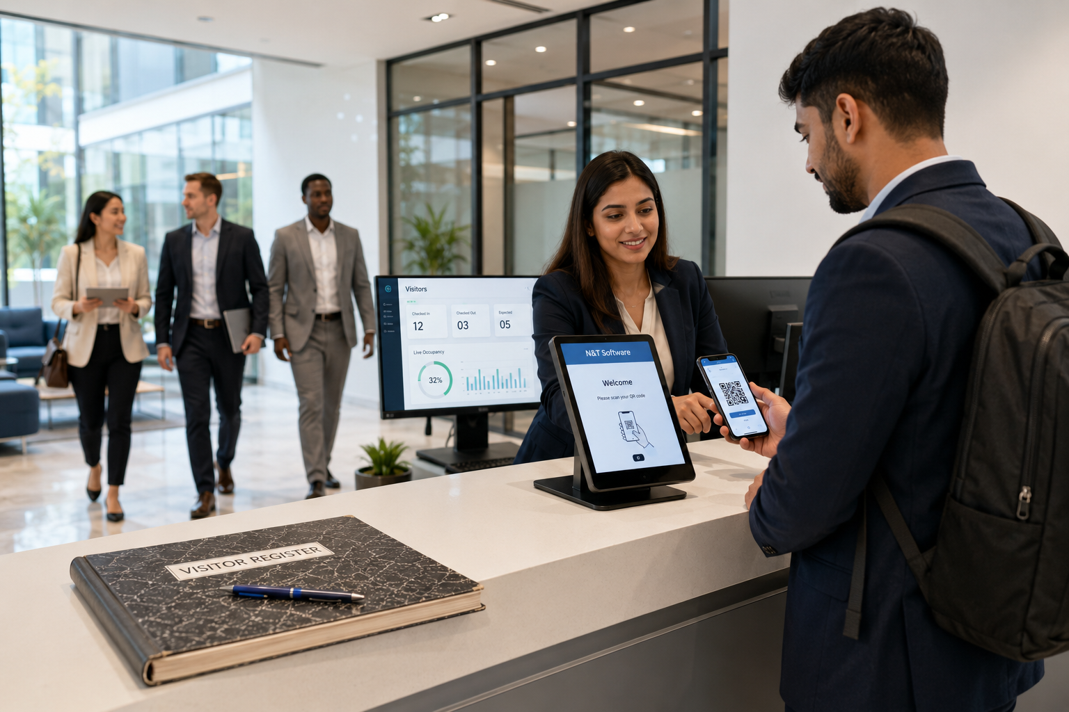 Visitor Management System Case Study: From Manual Register to Digital Entry