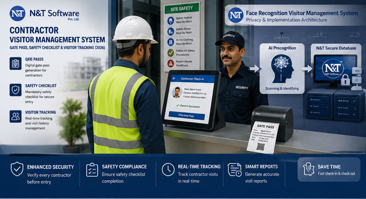 Contractor Visitor Management System: Gate Pass, Safety Checklist & Visitor Tracking