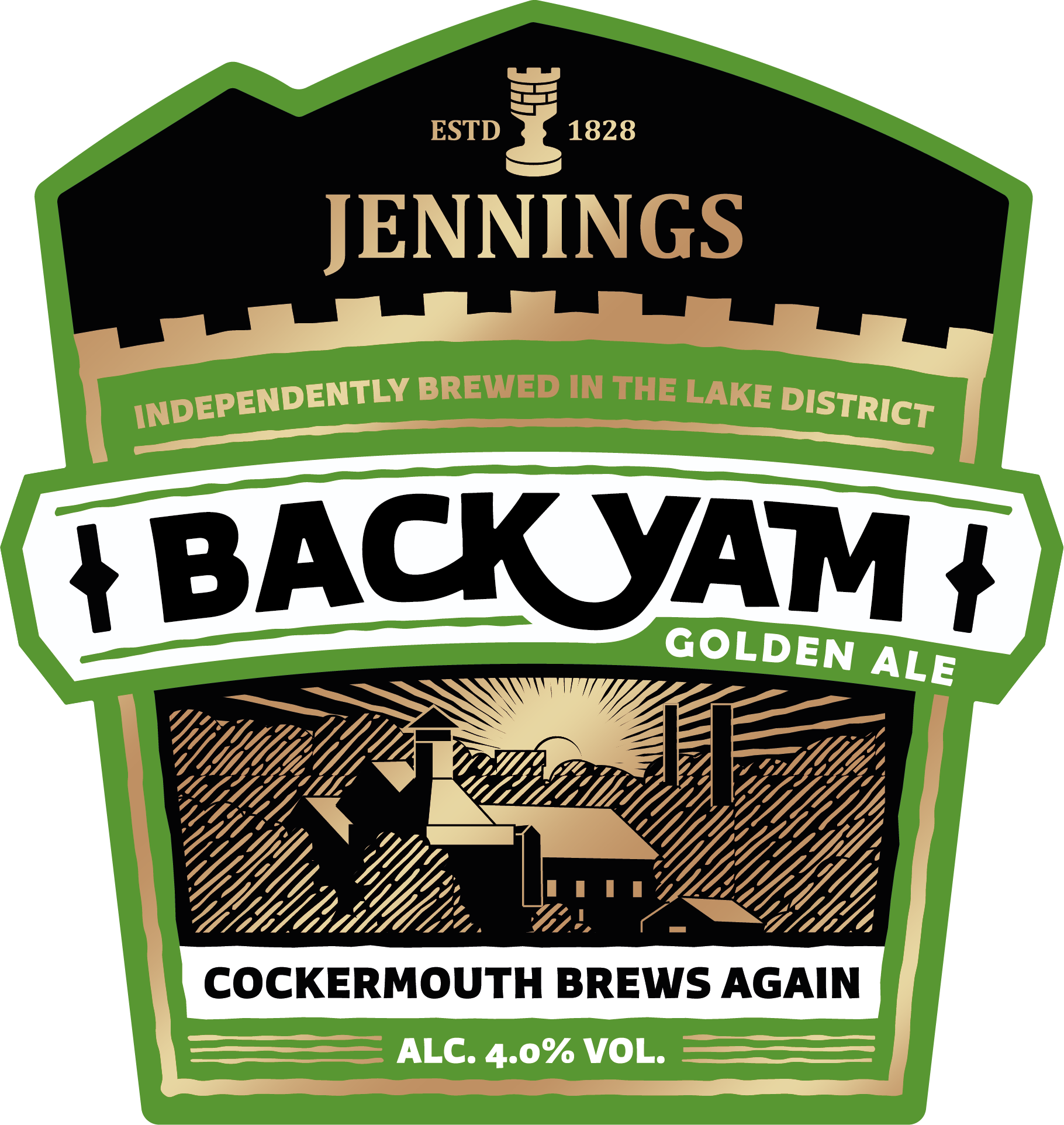 Jennings Pump Clip Coaster - Back Yam
