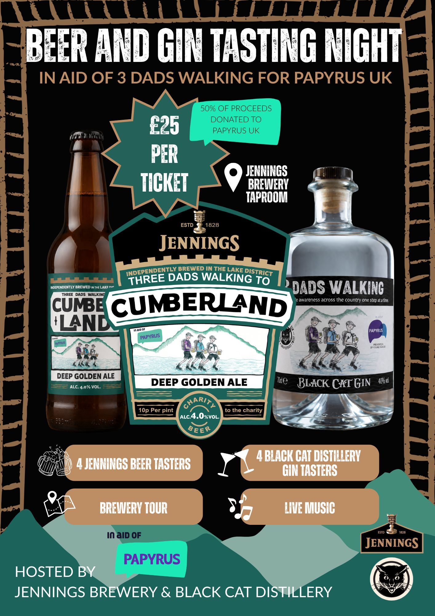 Three Dads Walking Beer & Gin Tasting Night