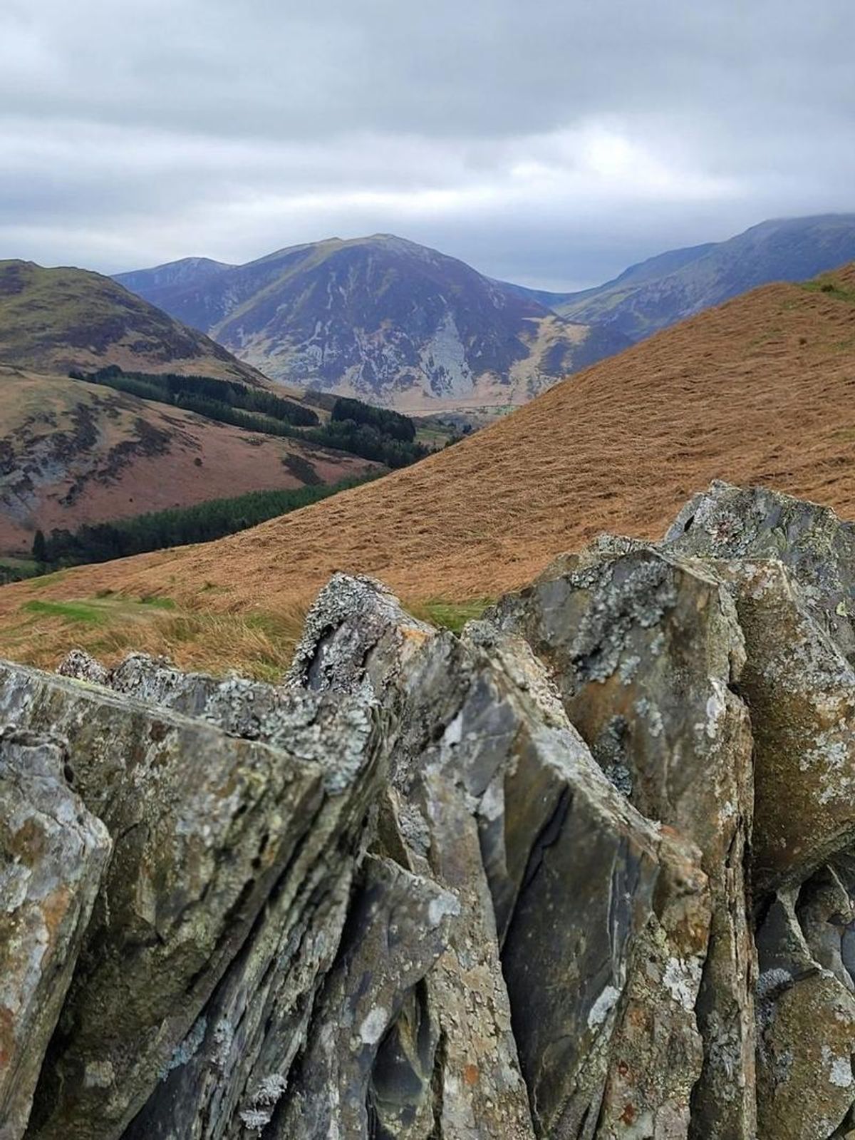 Lake District landscape near the Barrow Fell walk