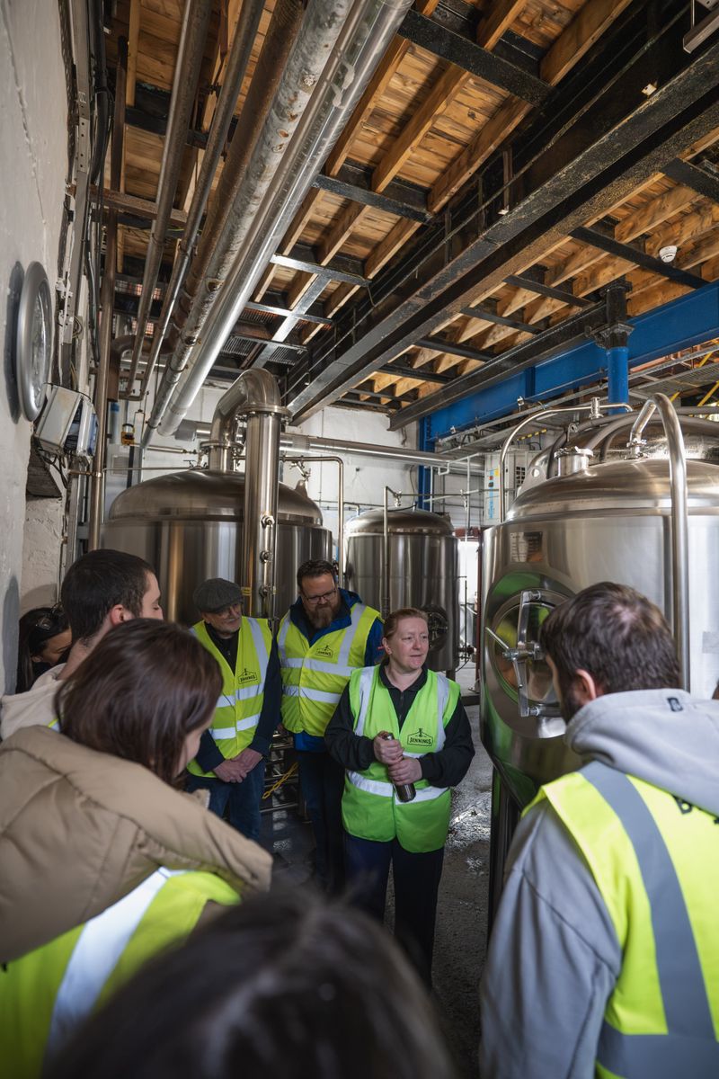 See inside the brewery