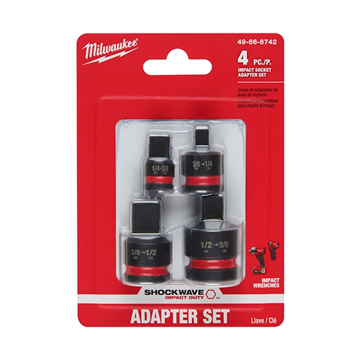 Juego de adaptadores con boca de 1/4" a 1/2" SHOCKWAVE Impact Duty™