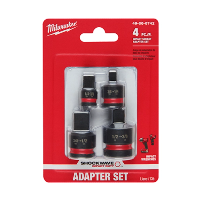 Juego de adaptadores con boca de 1/4" a 1/2" SHOCKWAVE Impact Duty™