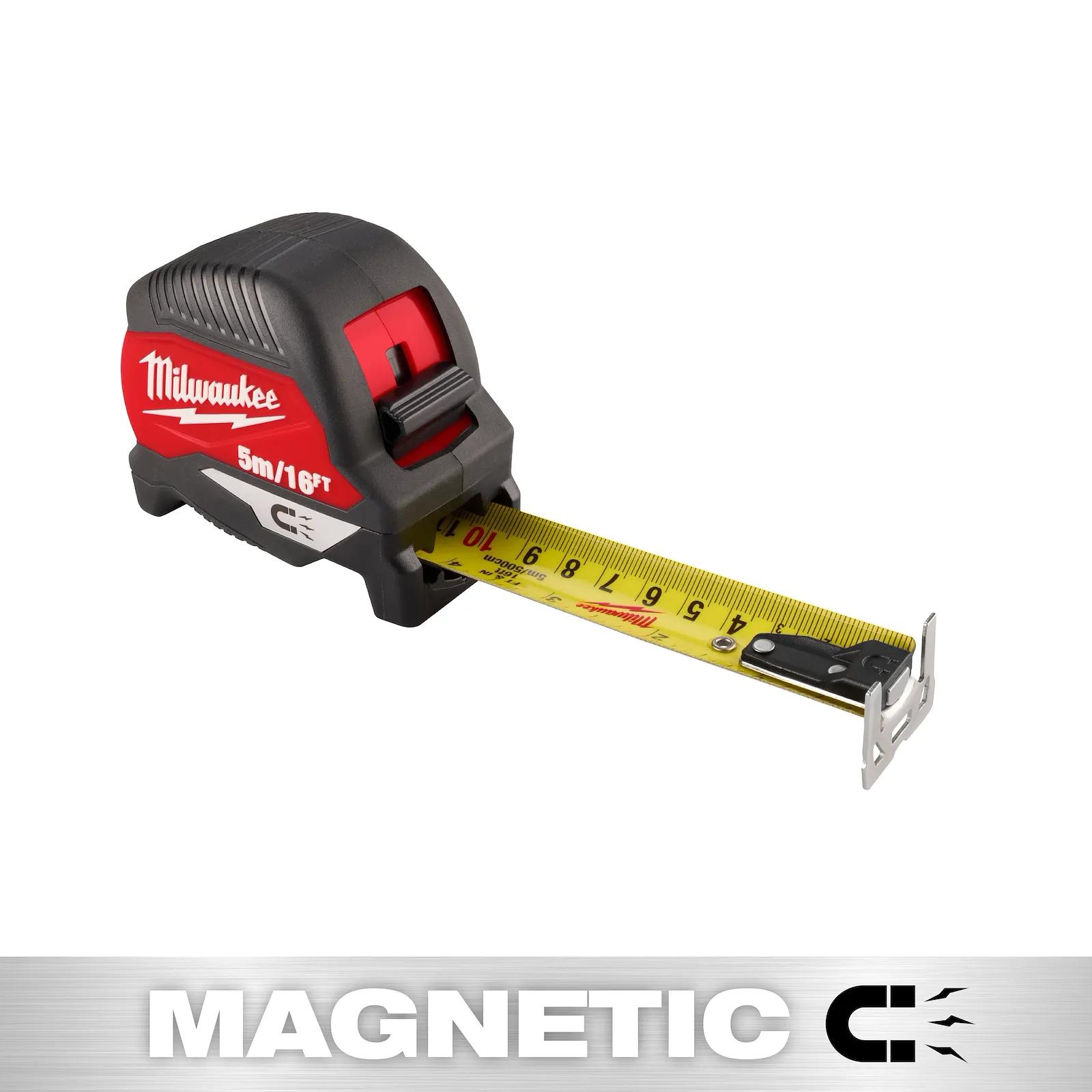 Cinta métrica magnética de 5 m/16 pies