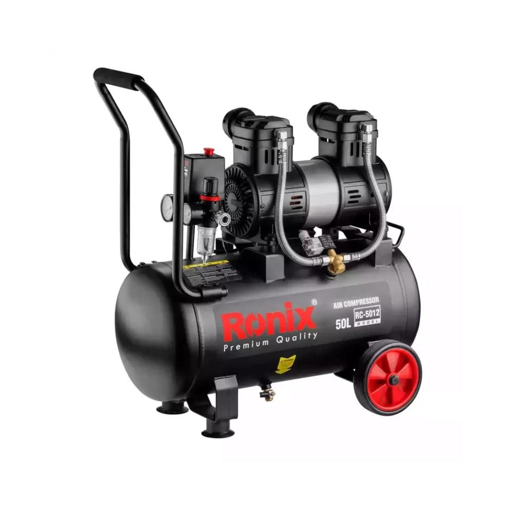 COMPRENSORA DE AIRE SIN ACEITE 2.2HP 50L SILENCIOSO RONIX 
