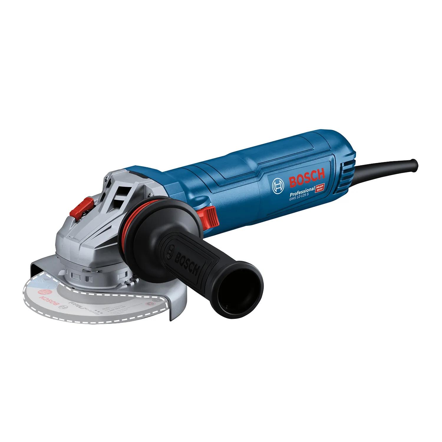 AMOLADORA ANGULAR GWS 12-125 S 5″ 1200W – BOSCH 