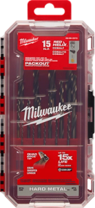 Imagen de JUEGO DE BROCAS DE COBALTO RED HELIX™ DE 15 PIEZAS MILWAUKEE / 48-89-2370