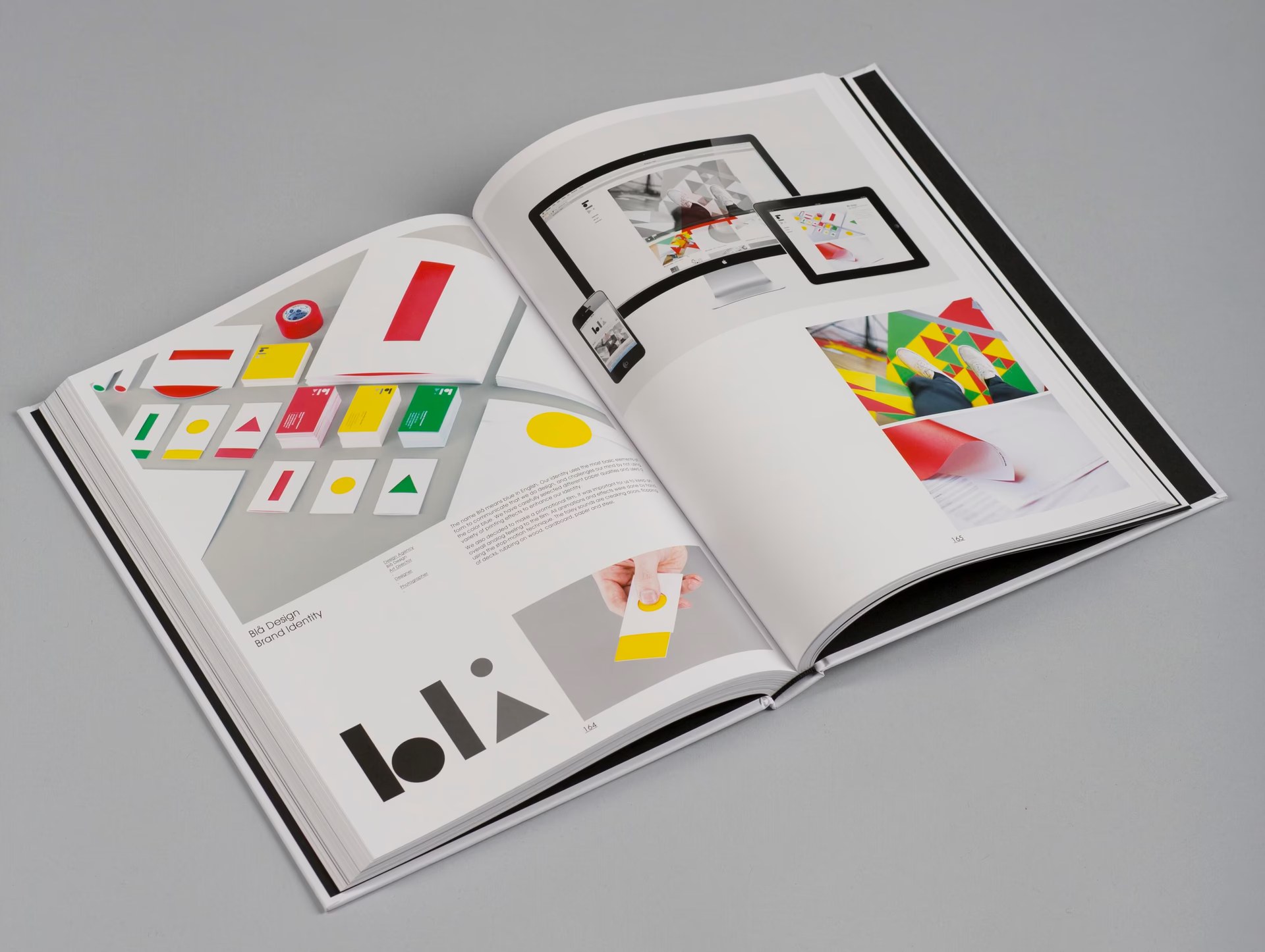 Our final visual identity for Blå Design was nominated in the 'Open Class' at Visuelt 2012 and also featured in the book 'Geometrix' .