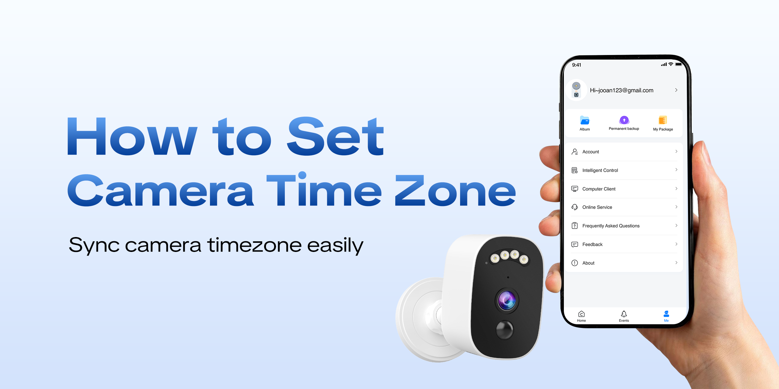 Set the time zone