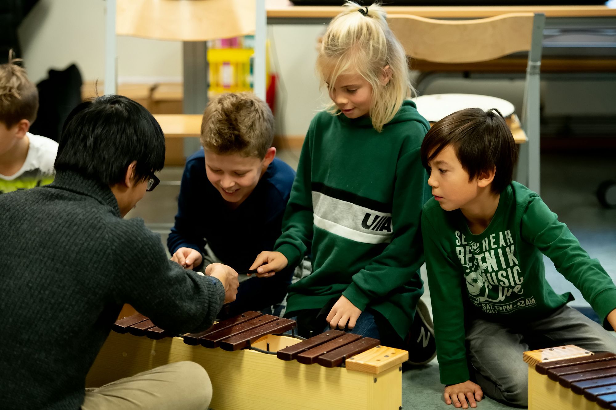 Elever ved Bogstad Skole. Foto: Lars Opstad