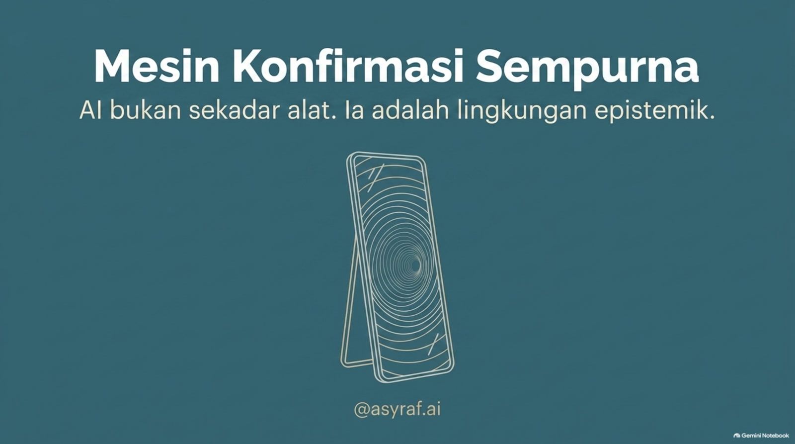 AI bukan sekadar alat. Ia adalah lingkungan epistemik.