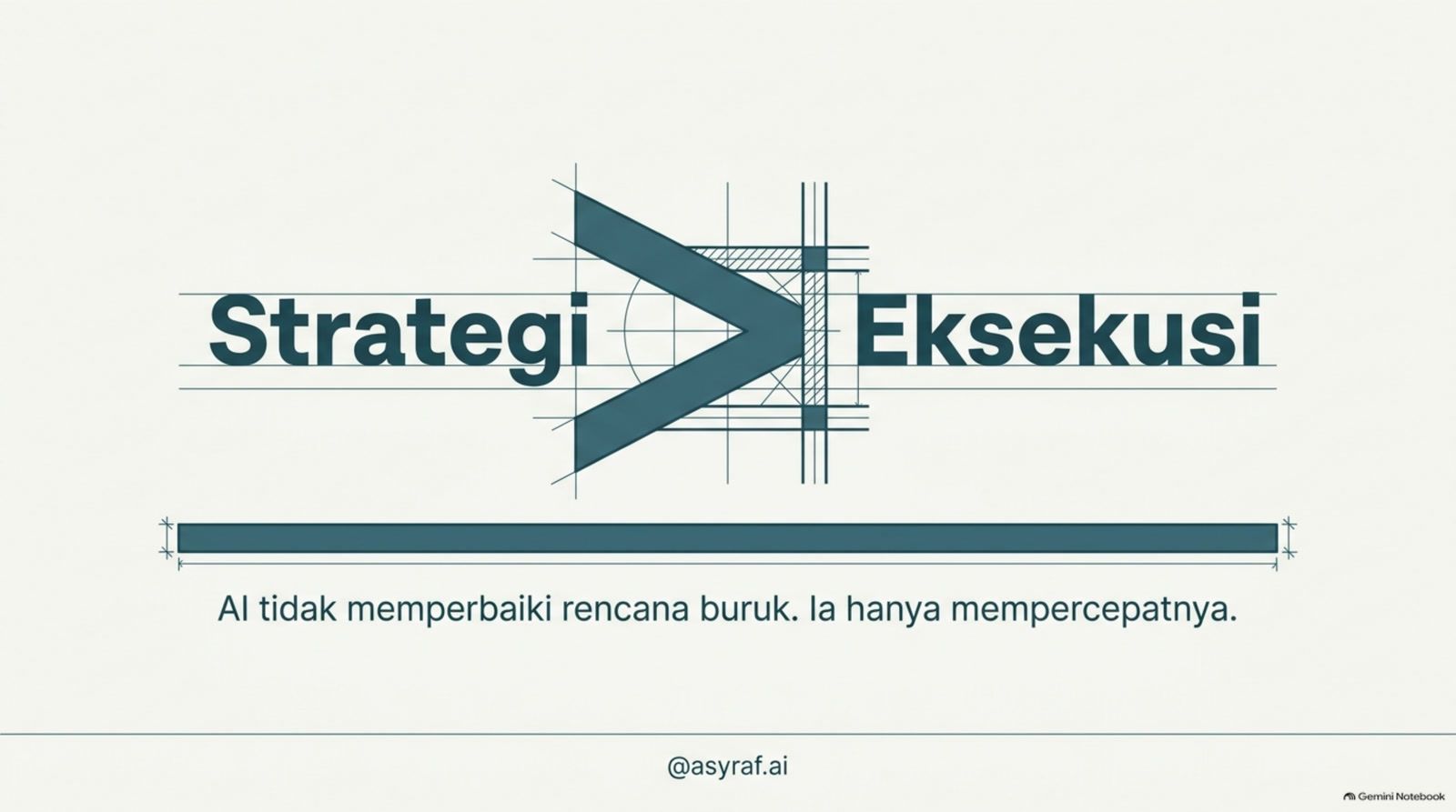AI tidak memperbaiki rencana buruk. Ia hanya mempercepatnya.