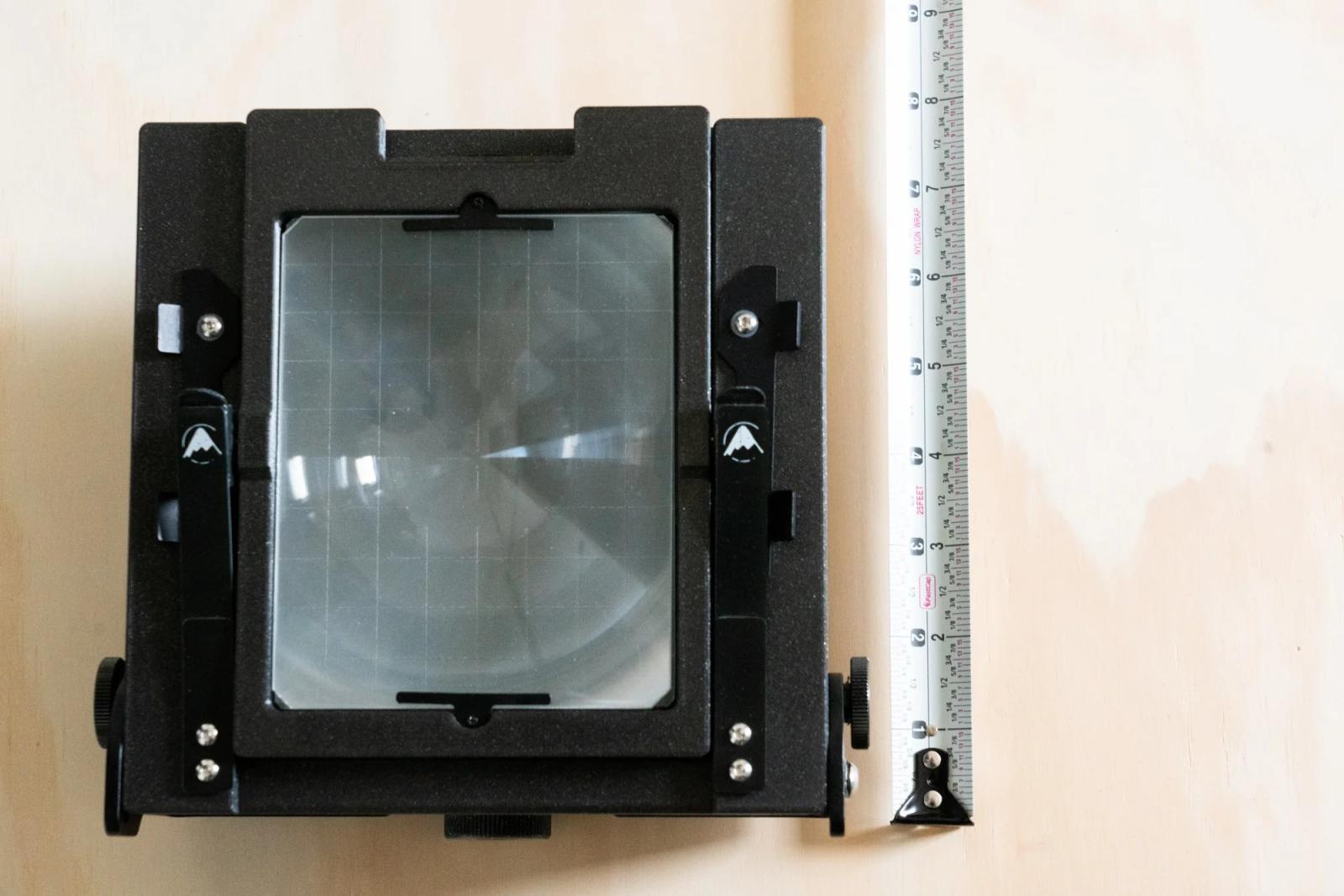4x5 cameras are normally loaded flat-down in camera bags, but doing so means that it takes up quite a bit more volume.