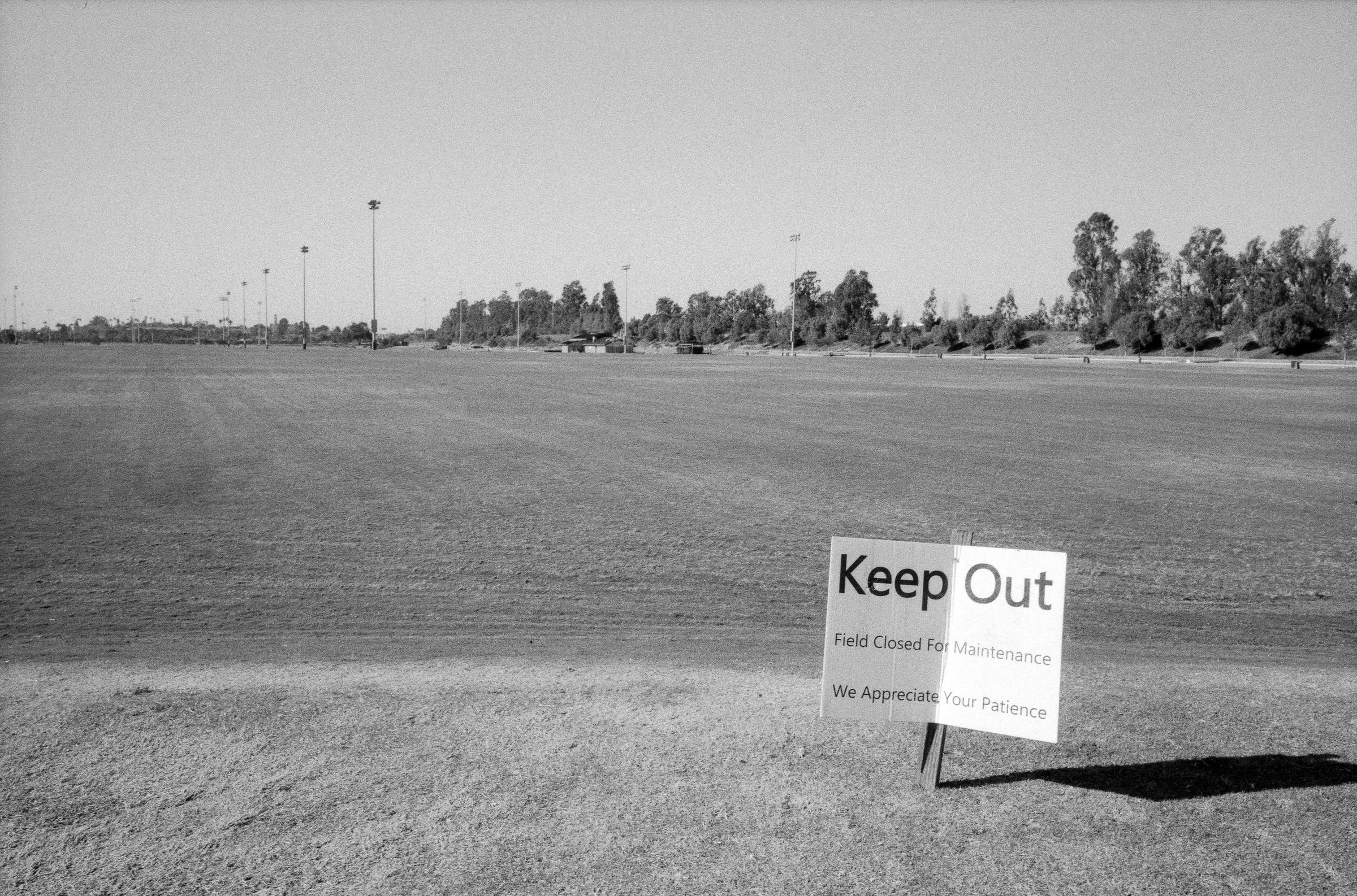 Field Closed for Maintenance