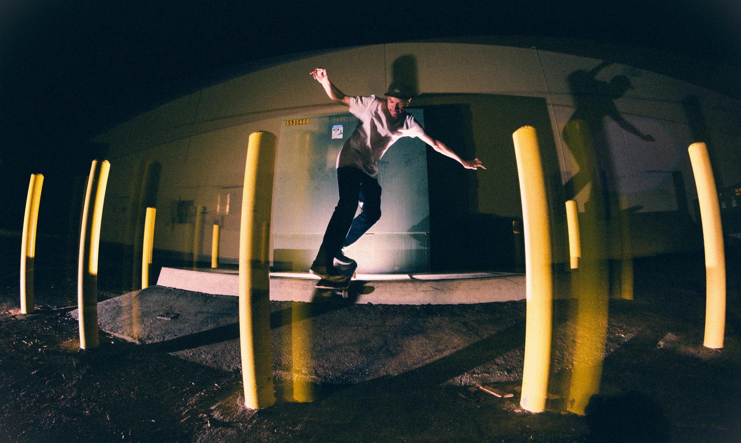 Jared threading the needle to make this back lip work on another underrated Camarillo feature.