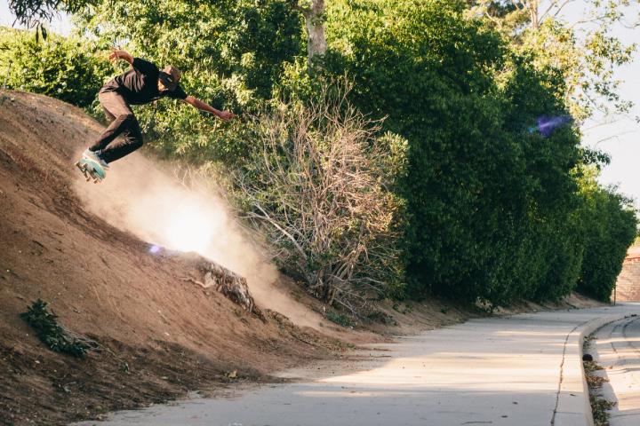 Inventing a spot in some hard packed Camarillo dirt.
