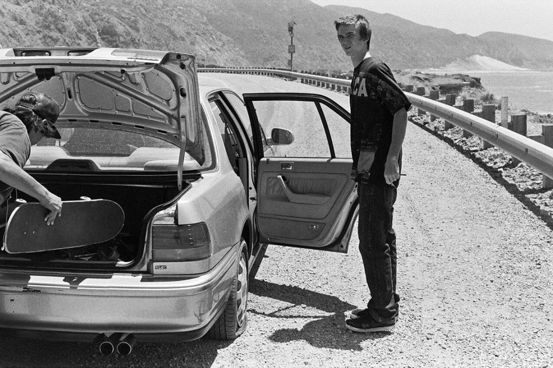Flat tire on PCH.
