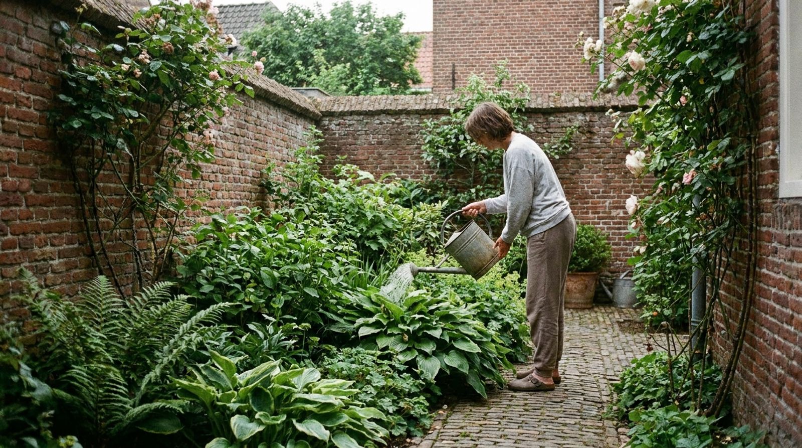 Tuin bewateren met regenwater