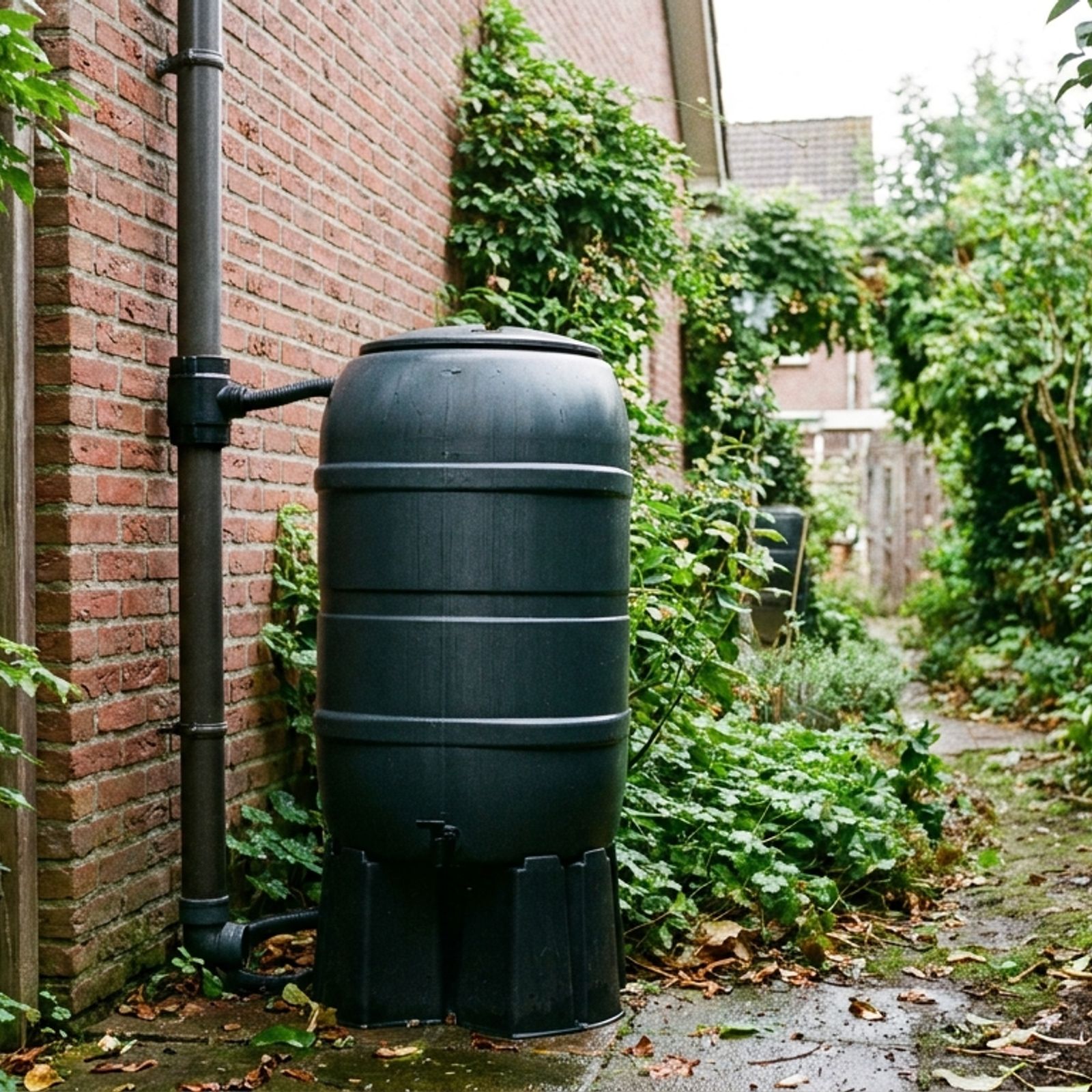 Regenwater opvangen van een plat dak