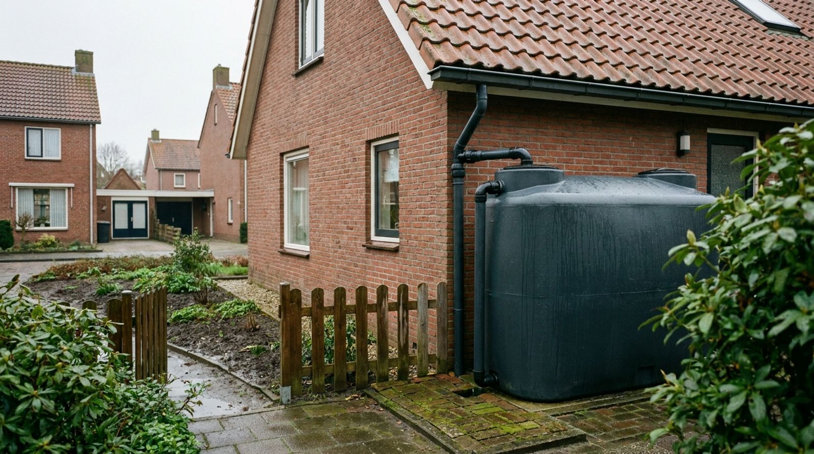Regenwateropvang bij nieuwbouw