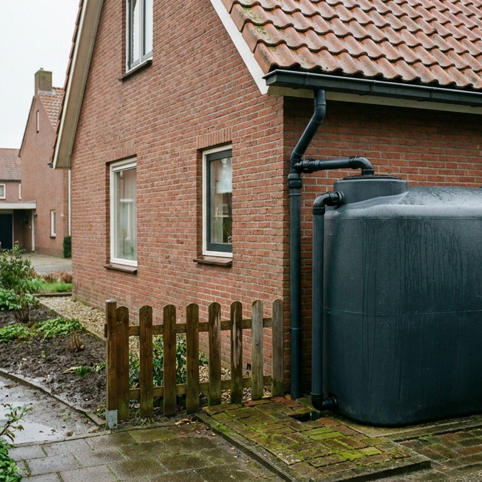 Regenwateropvang bij nieuwbouw