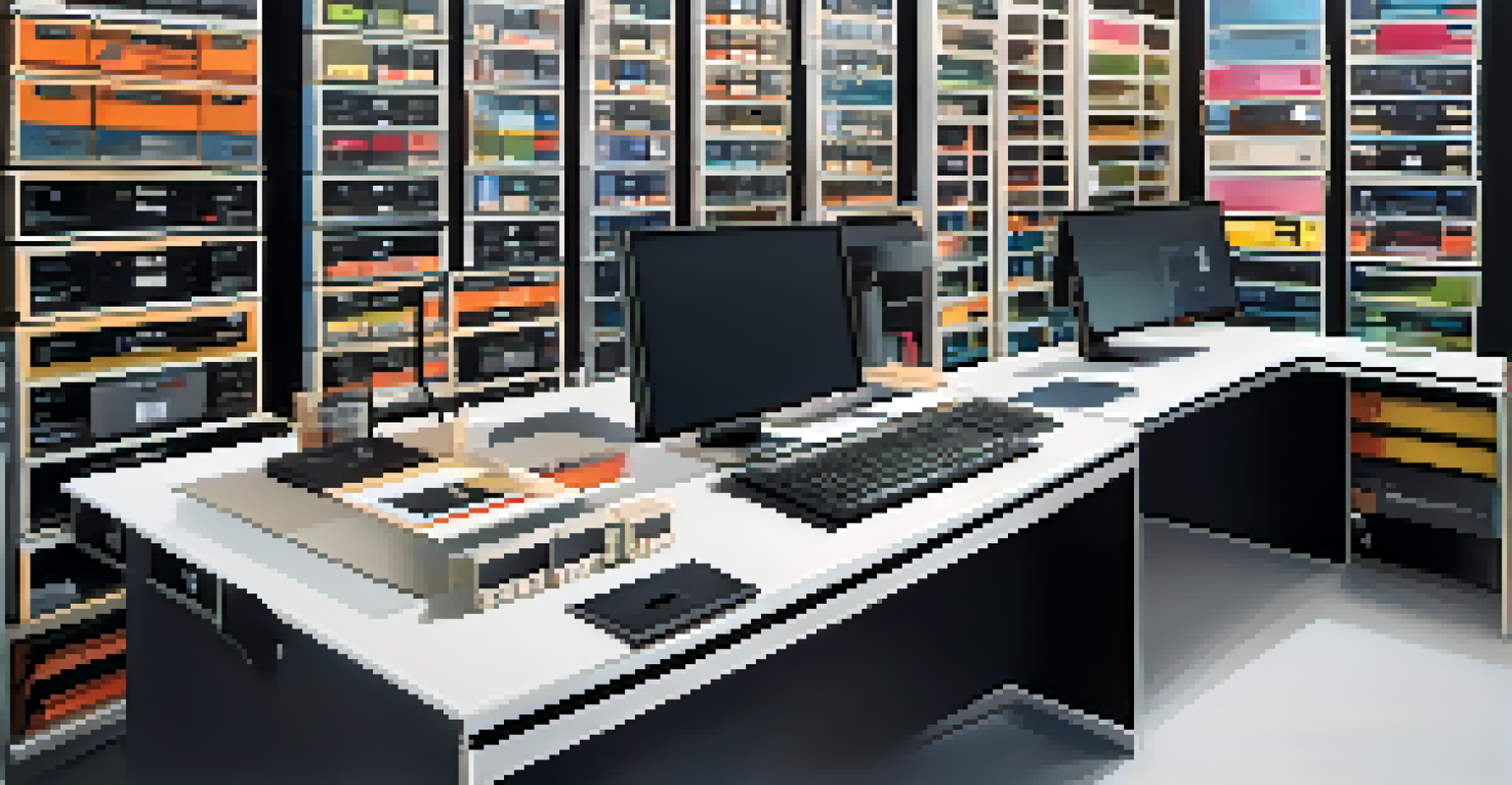 An organized workspace displaying an active and a passive DI box, highlighting their features in a modern setting.