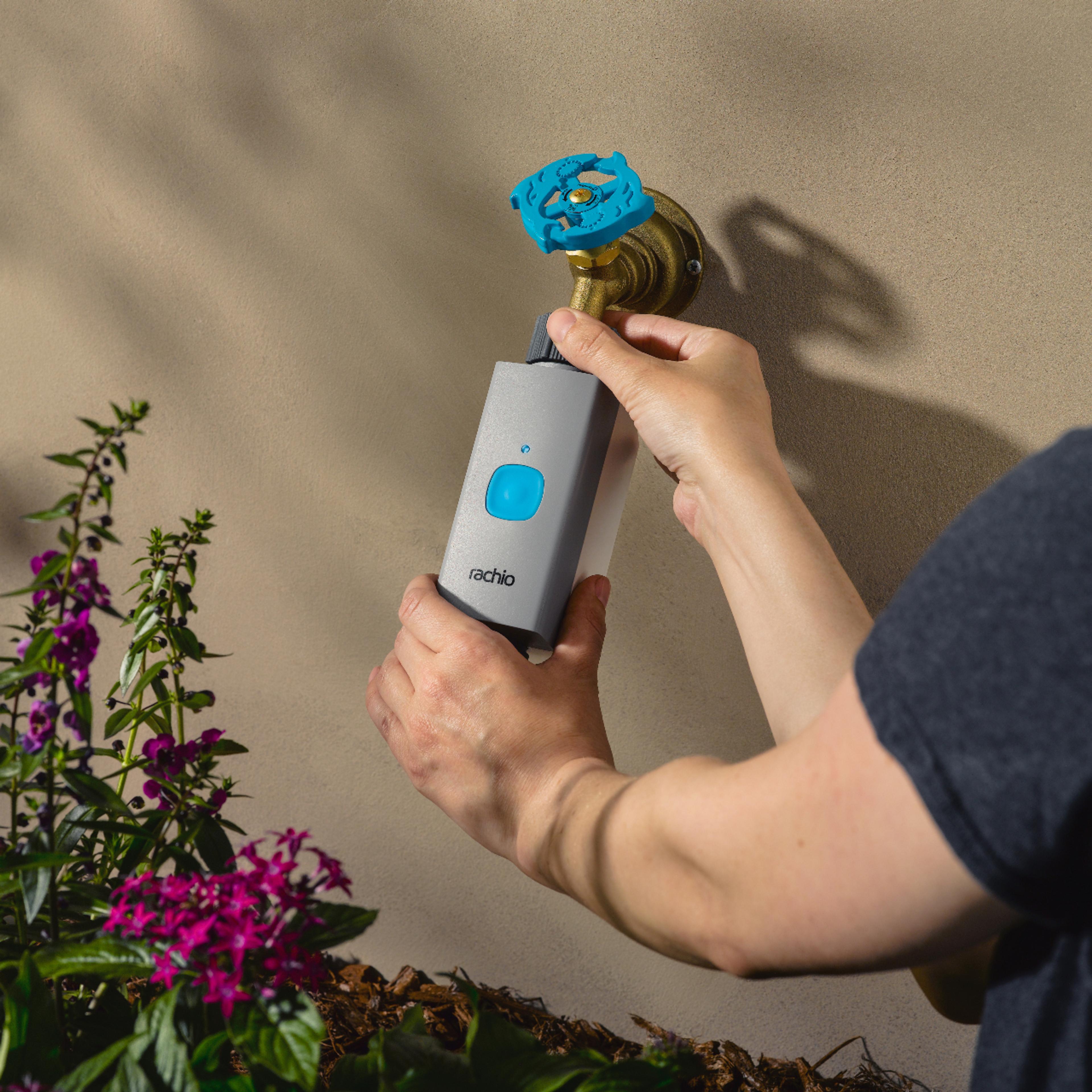 Customer setting up Rachio Smart Controller