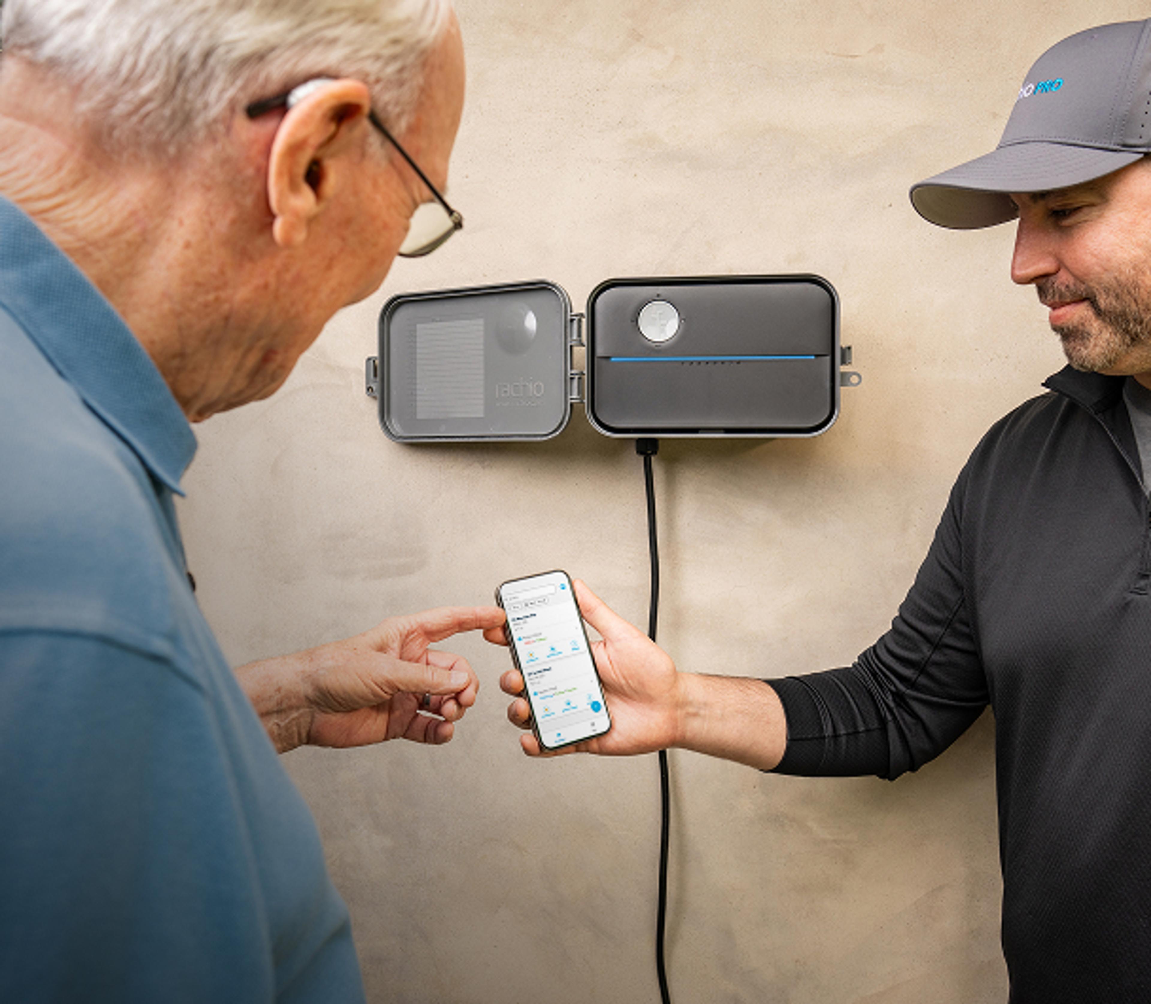 Rachio pro helping customer with installation