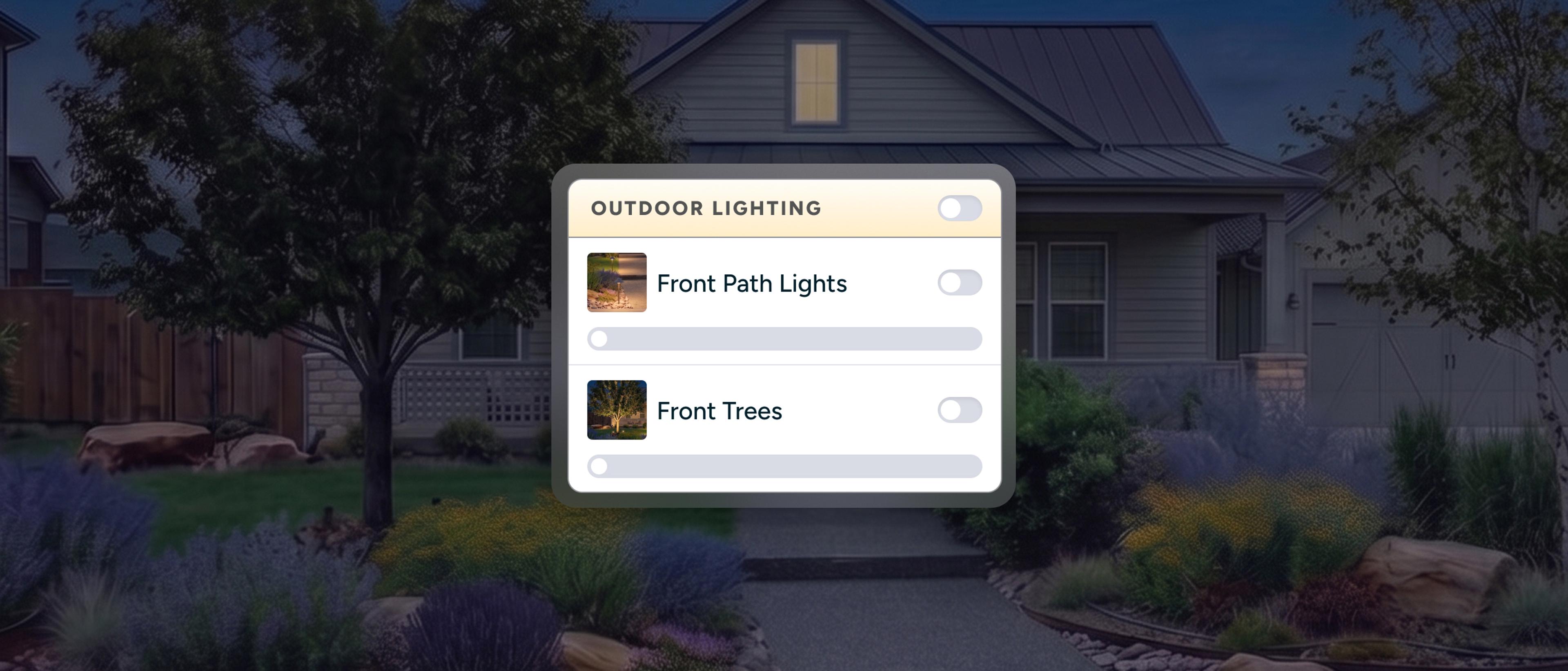 lighting zone turned off